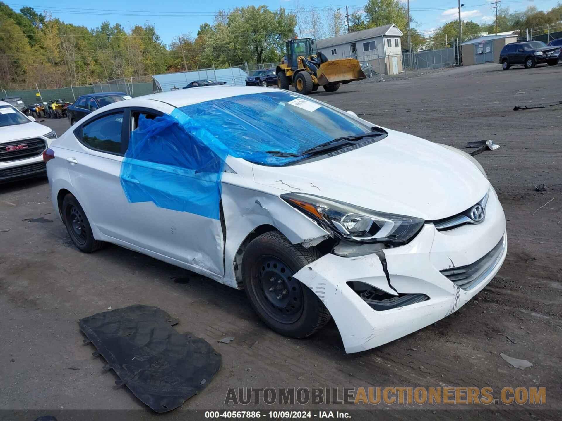 5NPDH4AEXGH756458 HYUNDAI ELANTRA 2016