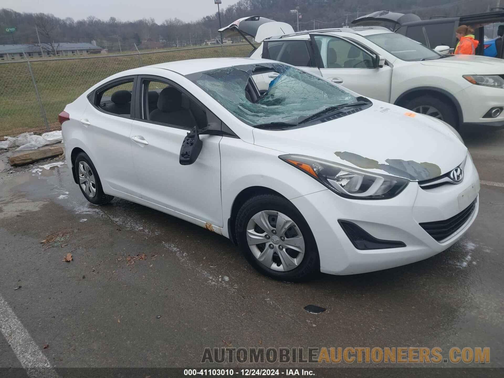 5NPDH4AEXGH758078 HYUNDAI ELANTRA 2016