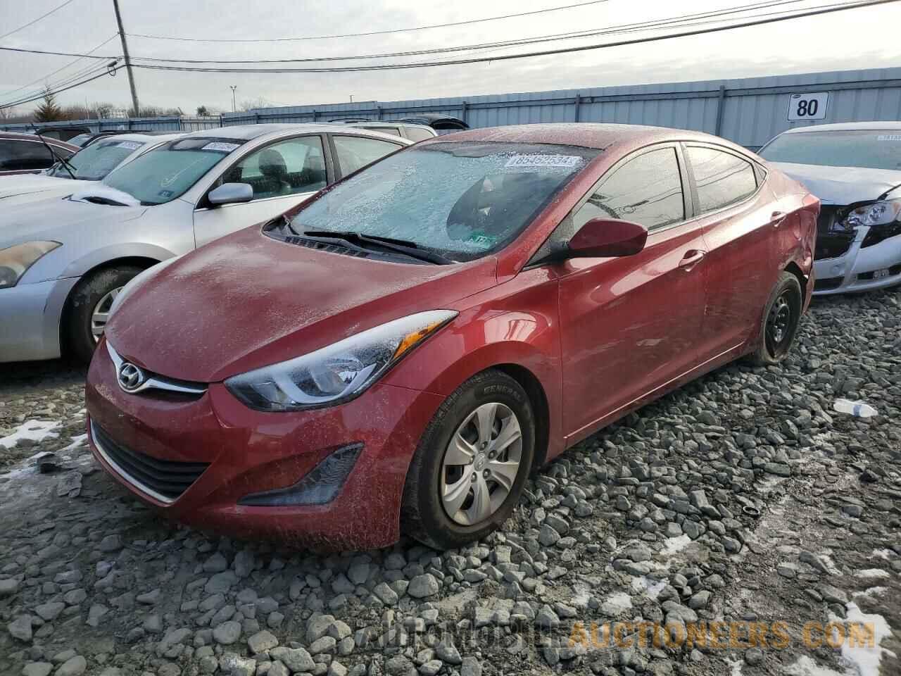 5NPDH4AEXGH787208 HYUNDAI ELANTRA 2016