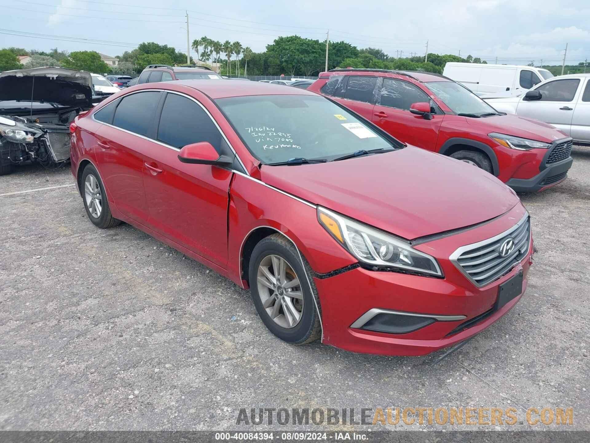 5NPE24AF5HH537648 HYUNDAI SONATA 2017