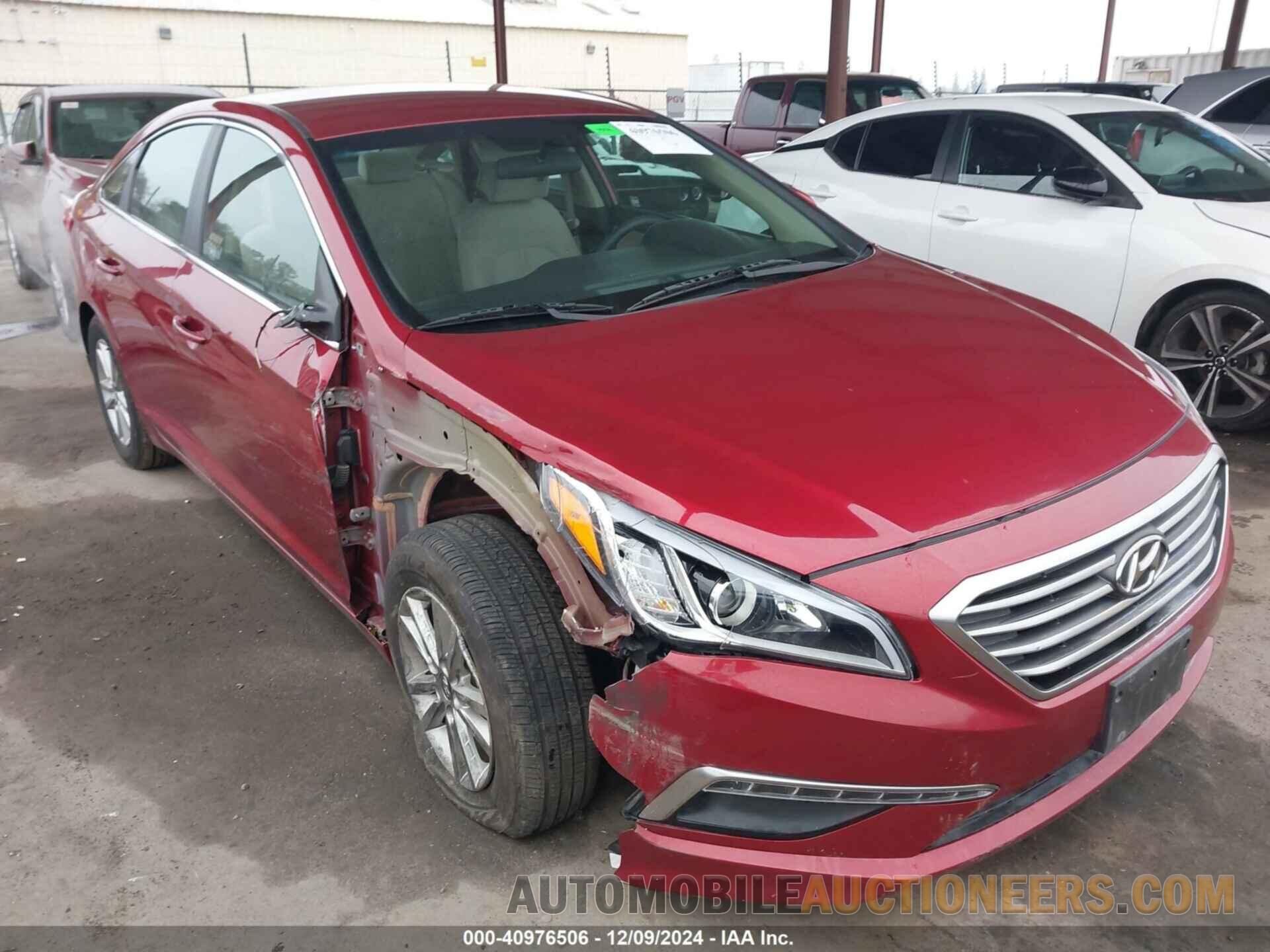 5NPE24AF6FH259565 HYUNDAI SONATA 2015