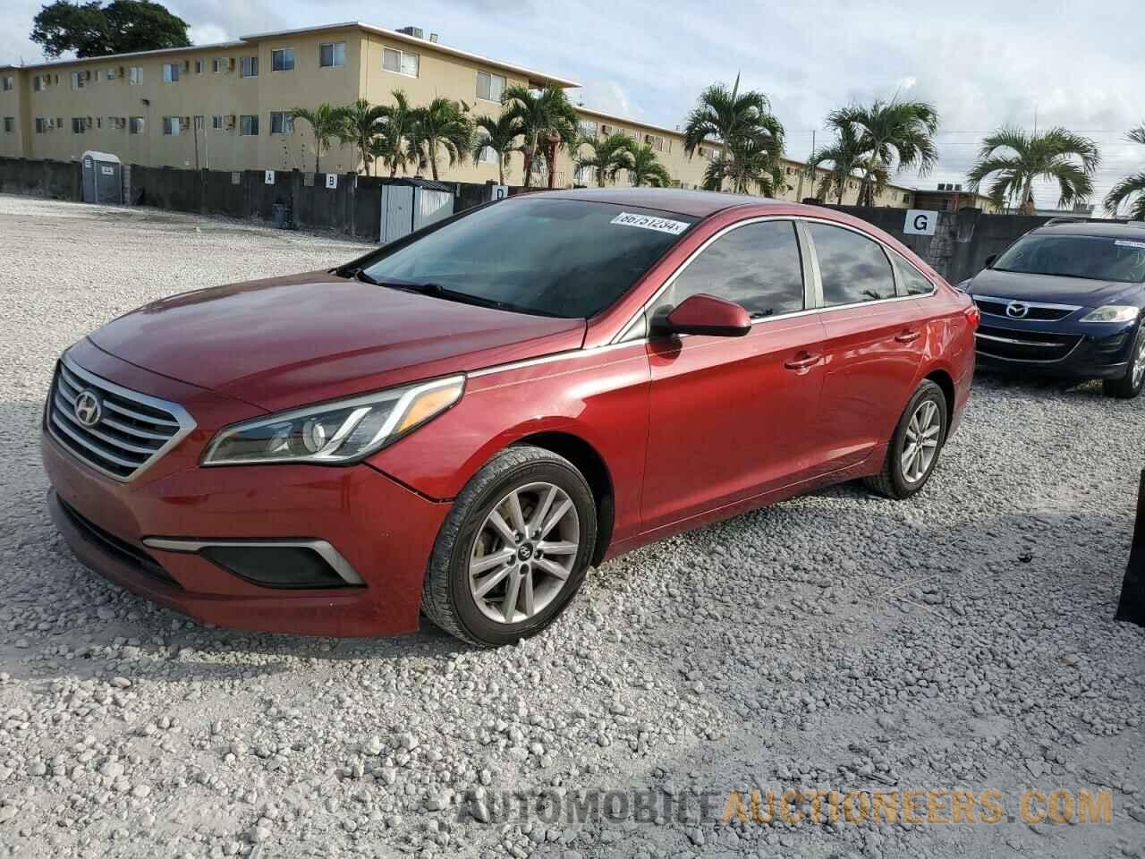 5NPE24AF8GH429412 HYUNDAI SONATA 2016