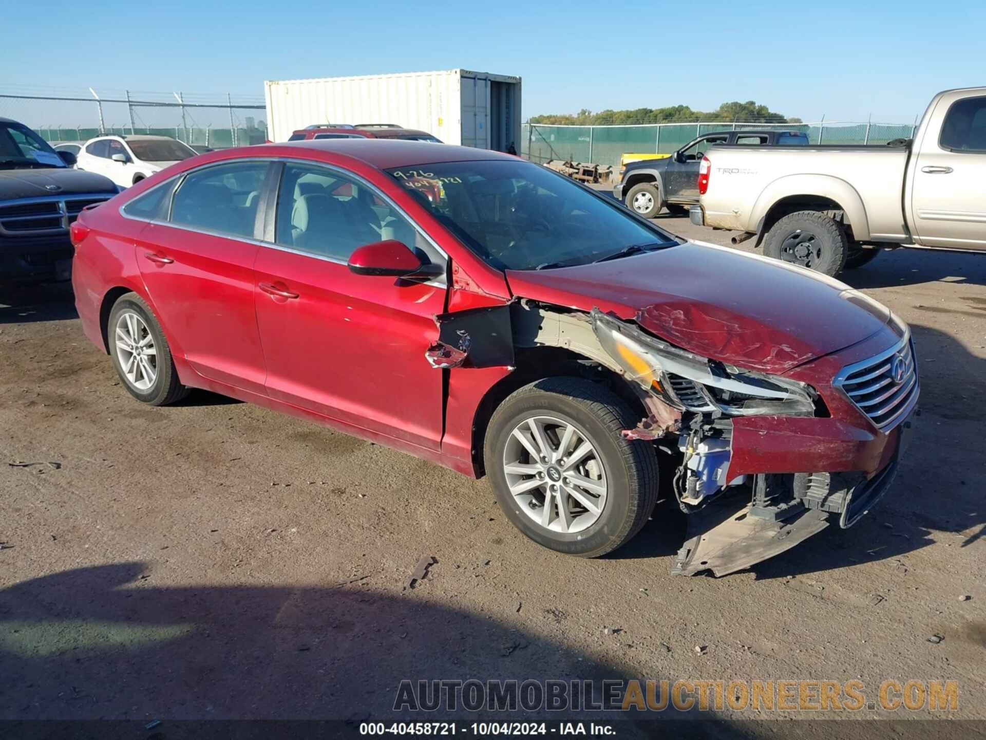 5NPE24AF9GH318495 HYUNDAI SONATA 2016