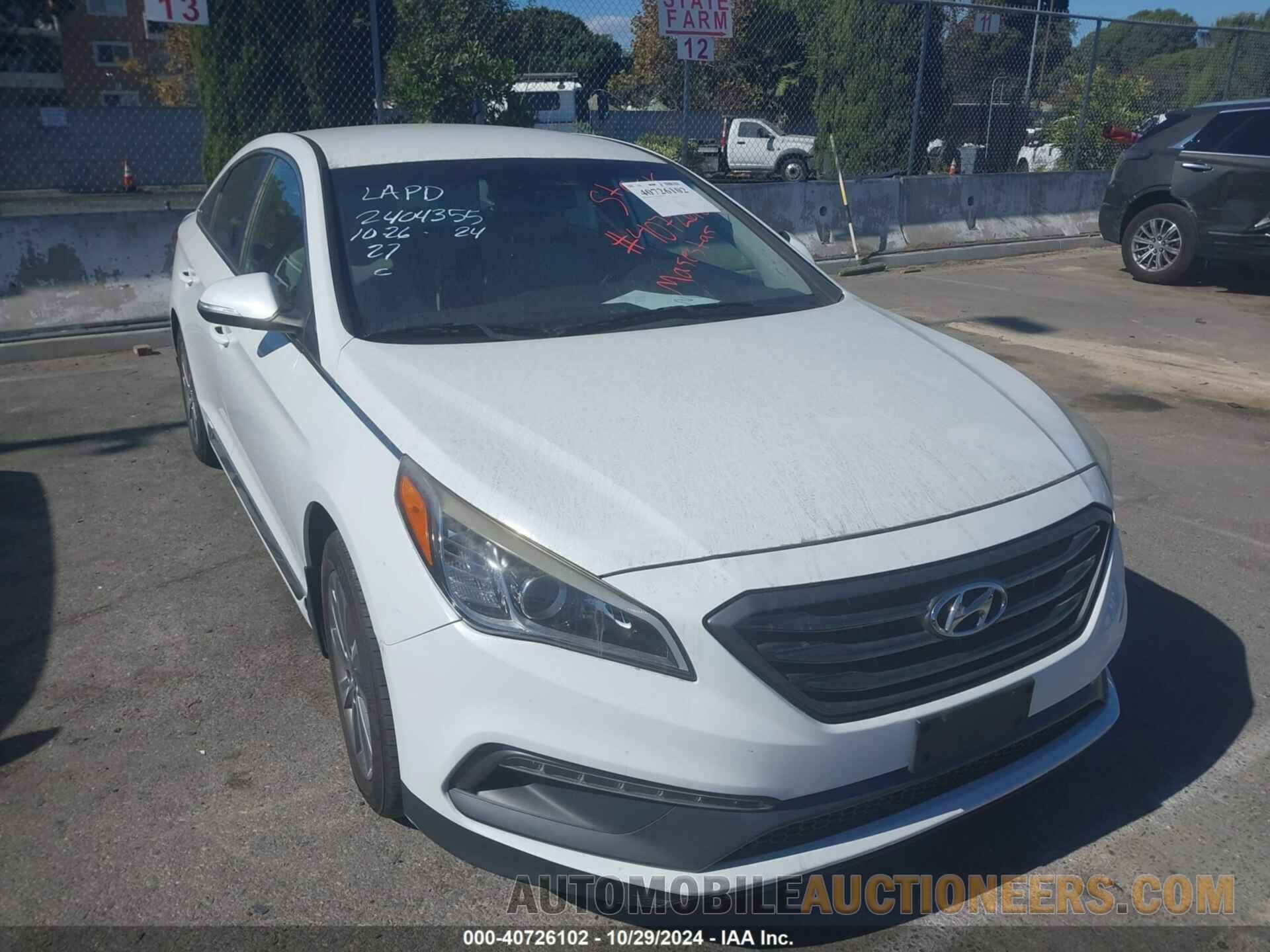 5NPE34AF5FH257481 HYUNDAI SONATA 2015