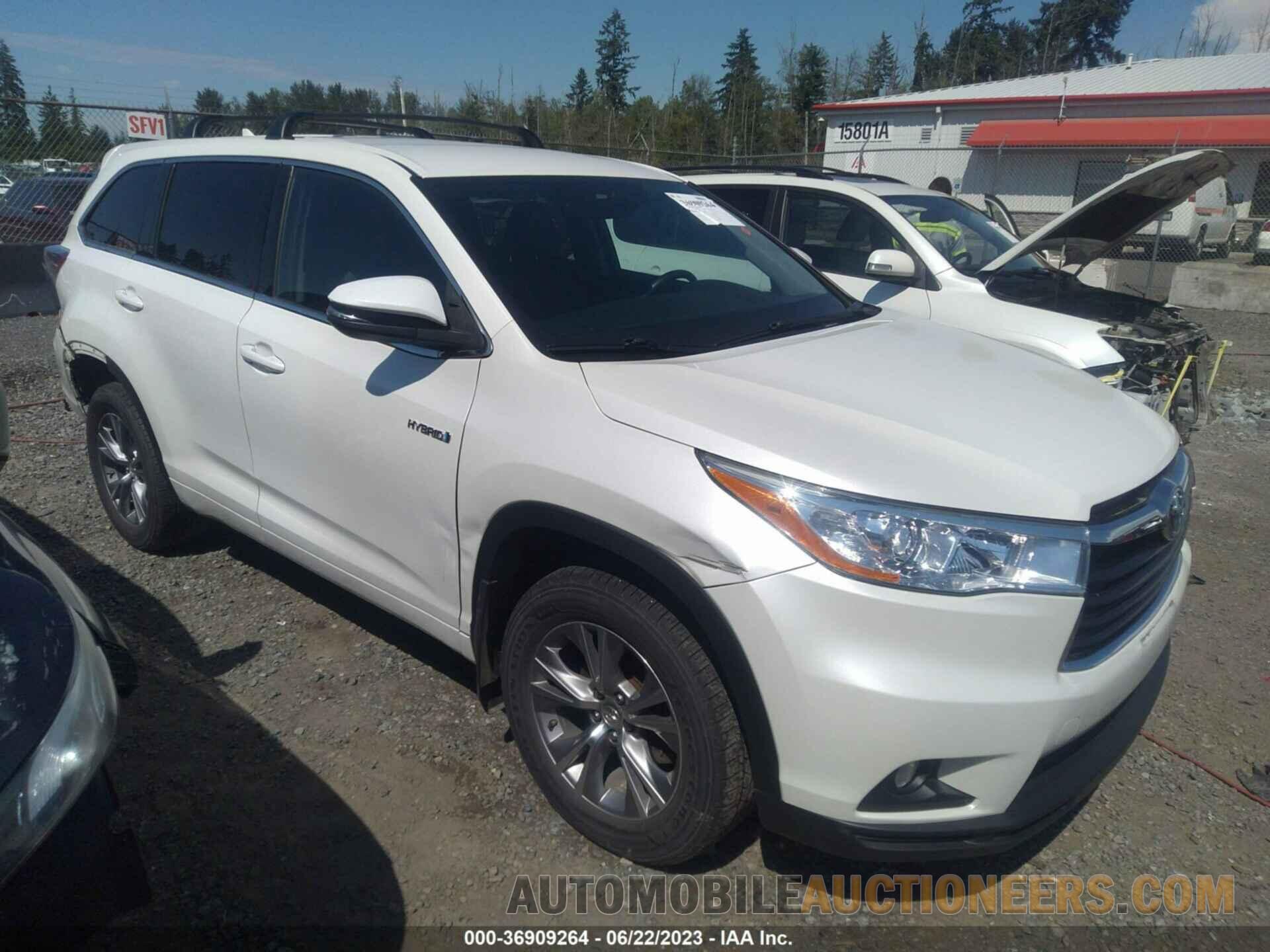 5TDBCRFH4FS009081 TOYOTA HIGHLANDER HYBRID 2015