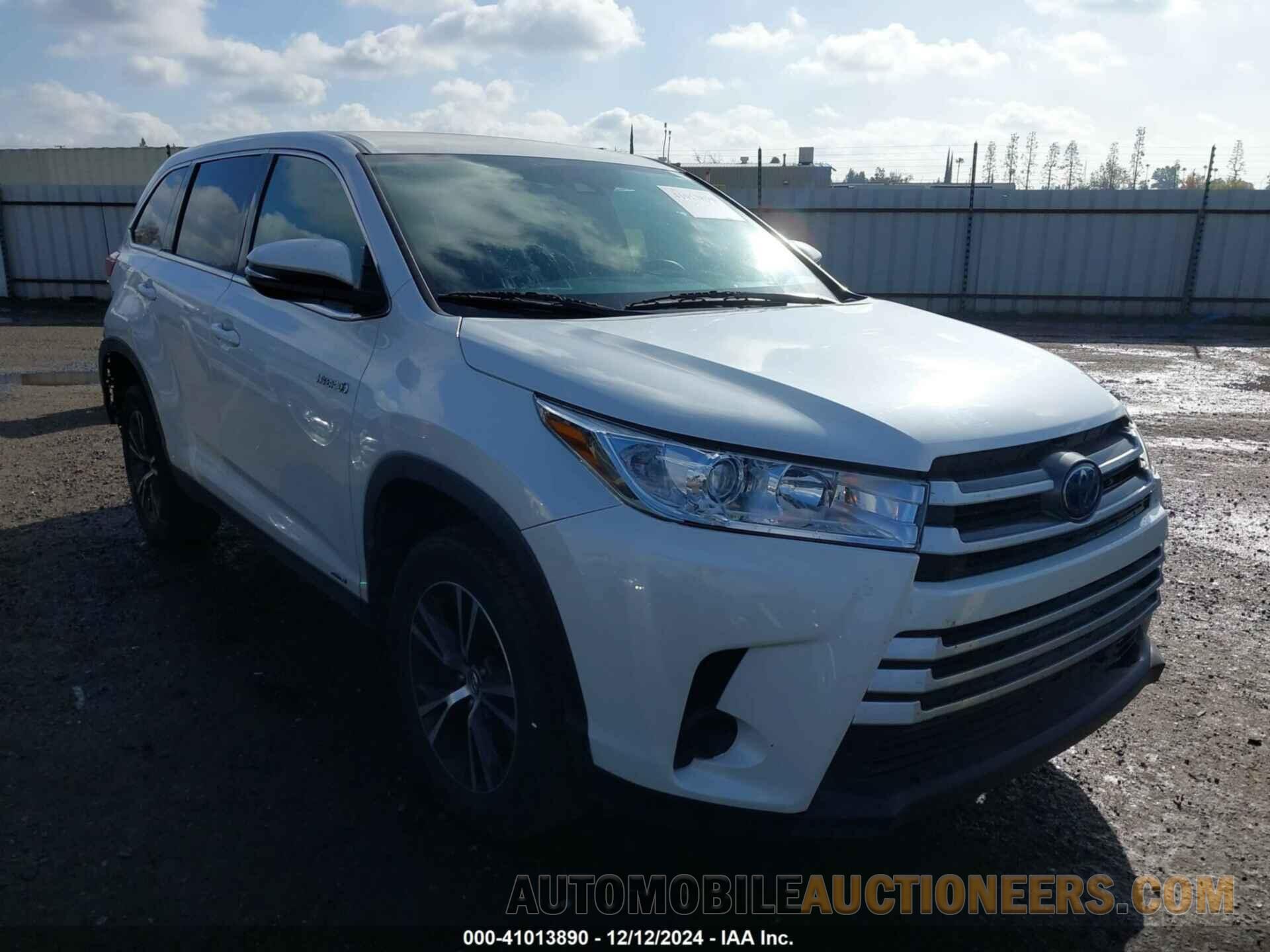 5TDBGRFH1KS059144 TOYOTA HIGHLANDER HYBRID 2019