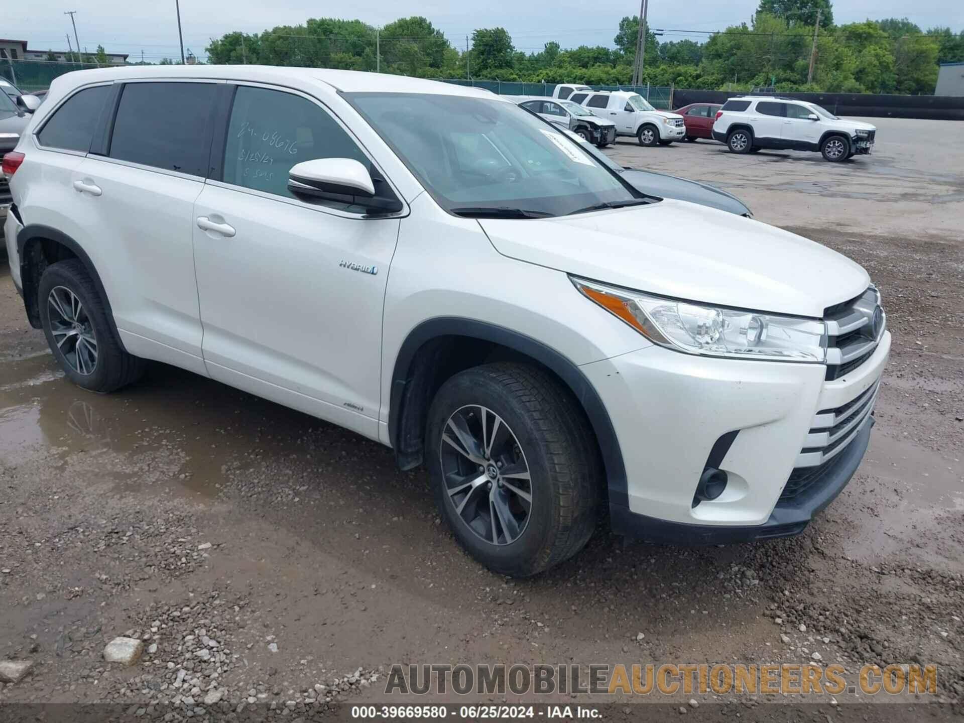 5TDBGRFH5JS051692 TOYOTA HIGHLANDER HYBRID 2018