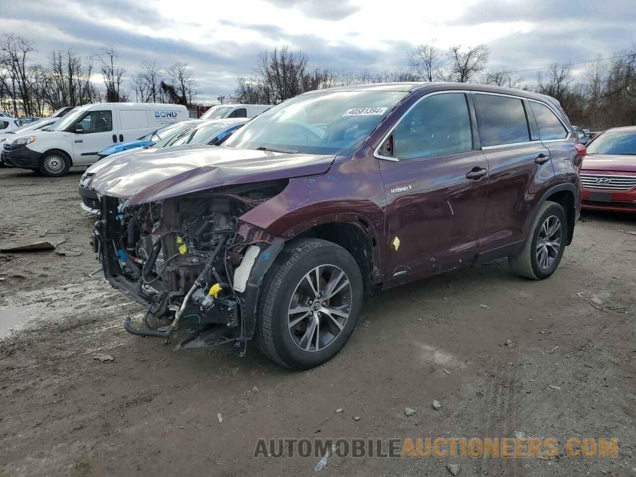 5TDBGRFH5KS063939 TOYOTA HIGHLANDER 2019