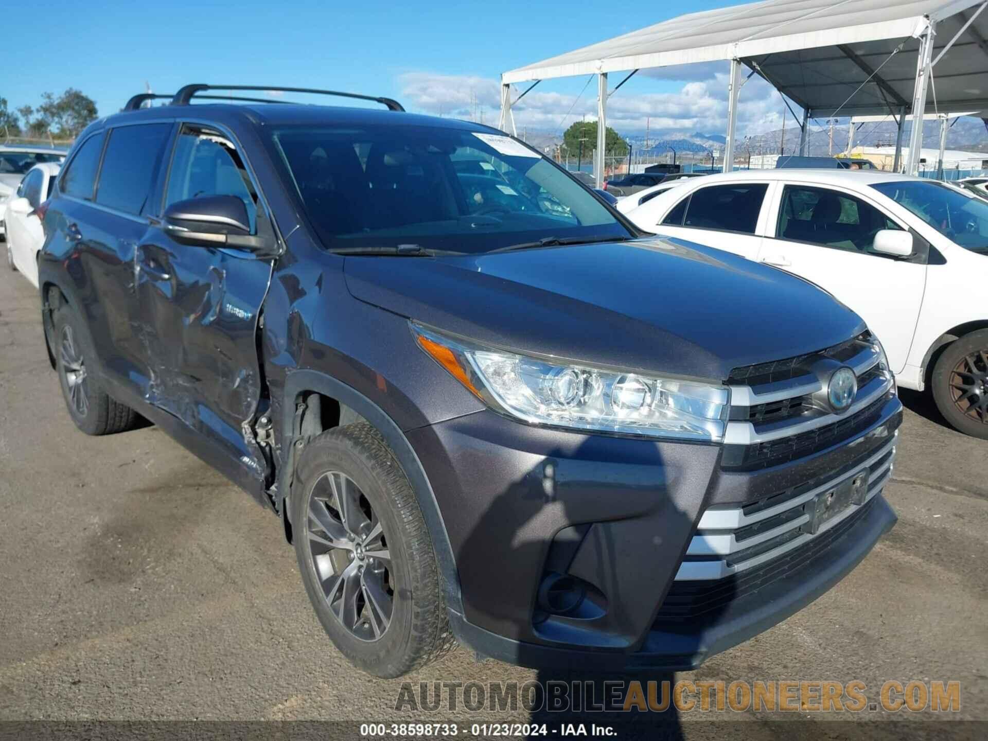 5TDBGRFH6HS028030 TOYOTA HIGHLANDER HYBRID 2017