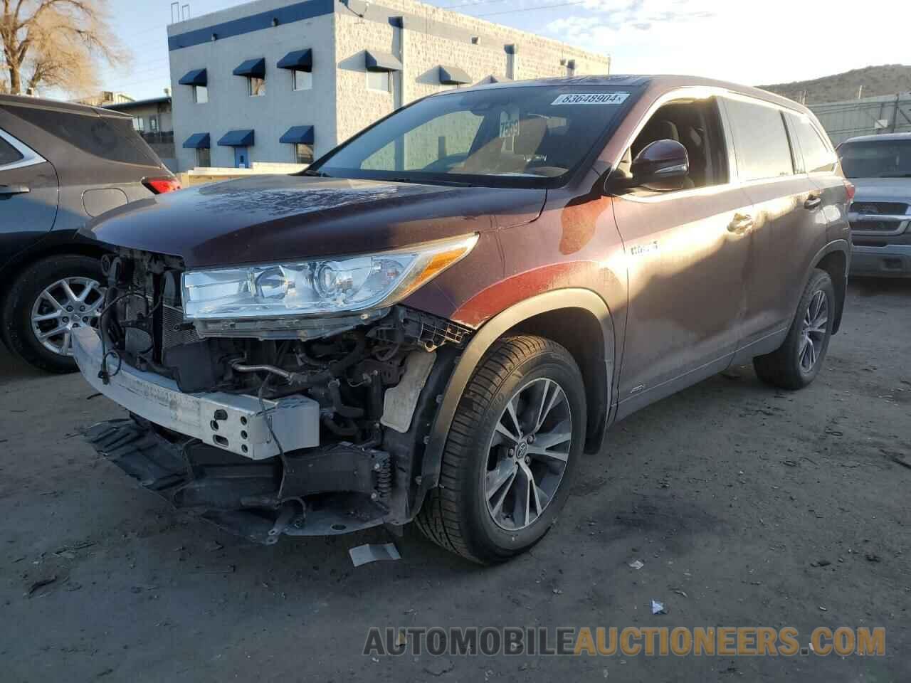 5TDBGRFH7KS077812 TOYOTA HIGHLANDER 2019