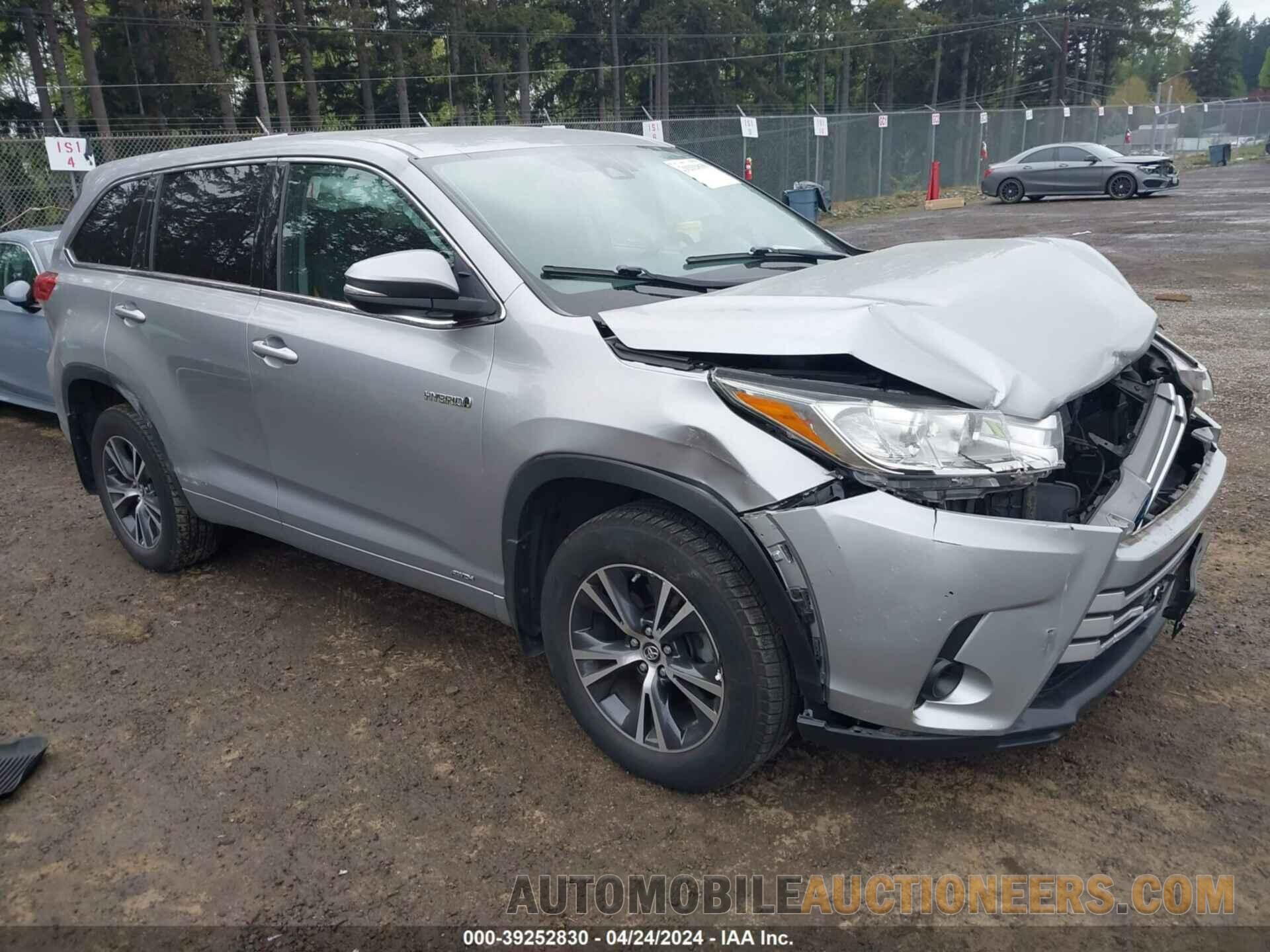 5TDBGRFH8HS026084 TOYOTA HIGHLANDER HYBRID 2017