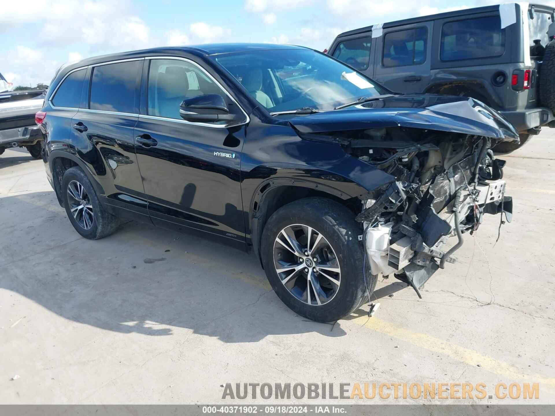 5TDBGRFH9JS039271 TOYOTA HIGHLANDER HYBRID 2018