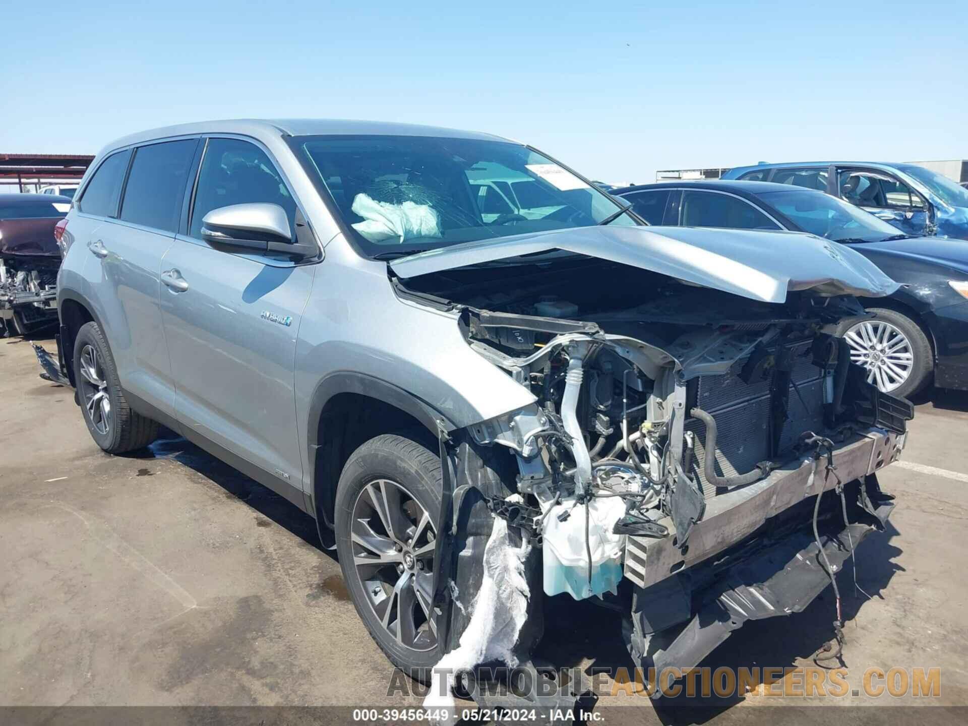 5TDBGRFH9KS062812 TOYOTA HIGHLANDER HYBRID 2019