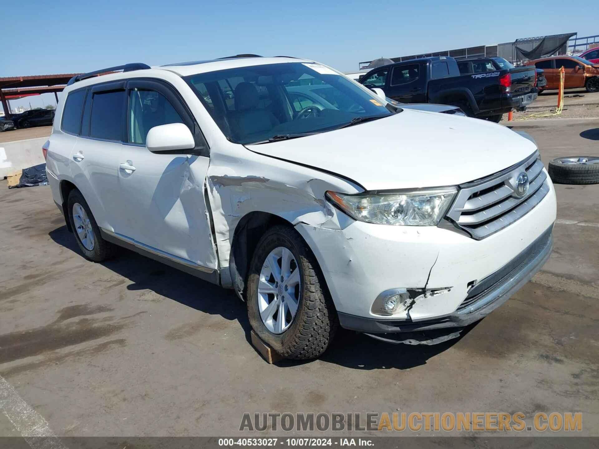 5TDBK3EH0CS102192 TOYOTA HIGHLANDER 2012