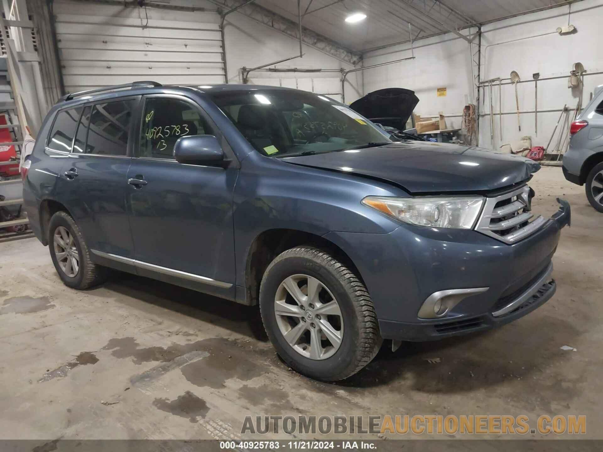 5TDBK3EH0DS193465 TOYOTA HIGHLANDER 2013