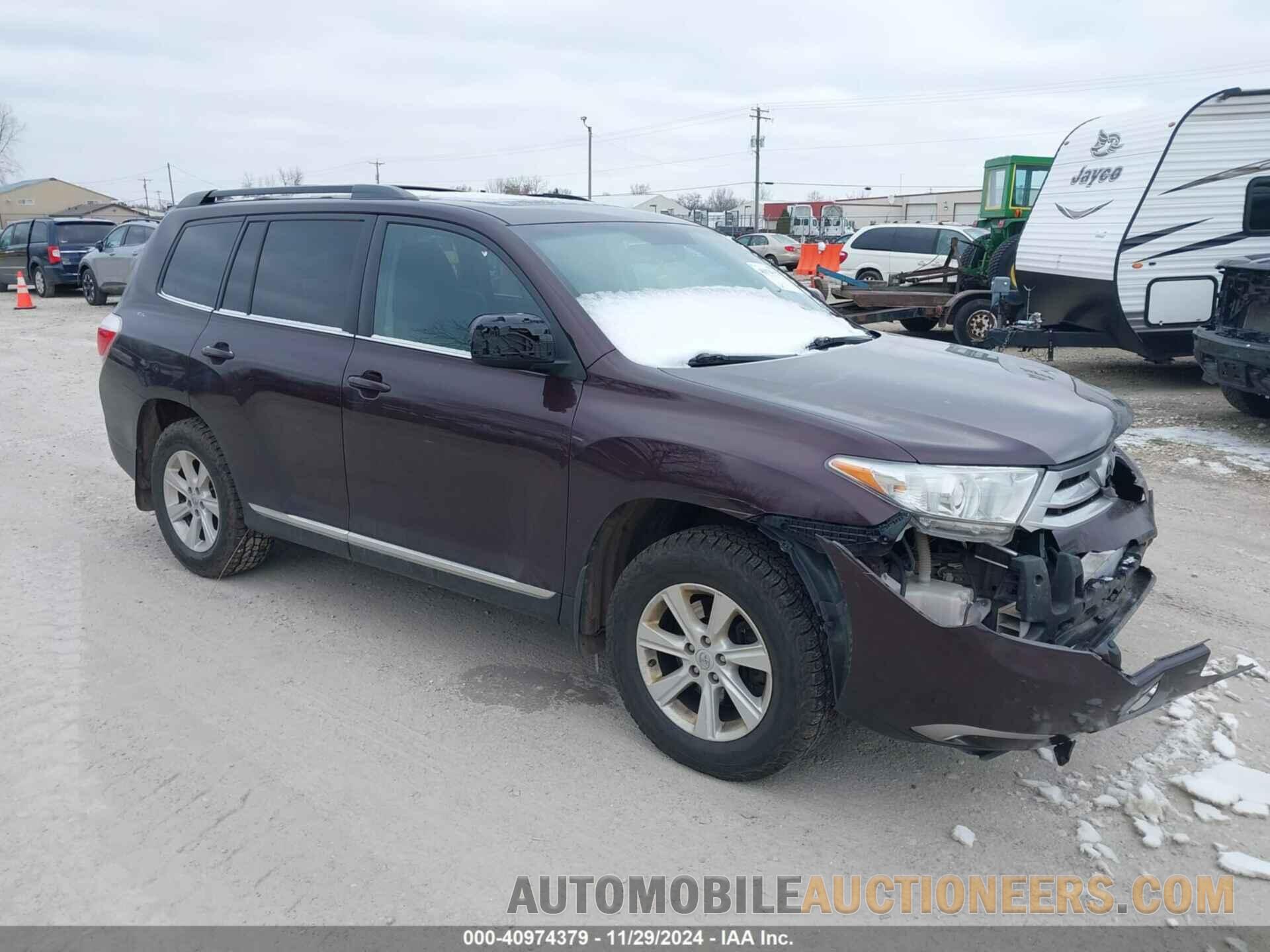 5TDBK3EH0DS272912 TOYOTA HIGHLANDER 2013