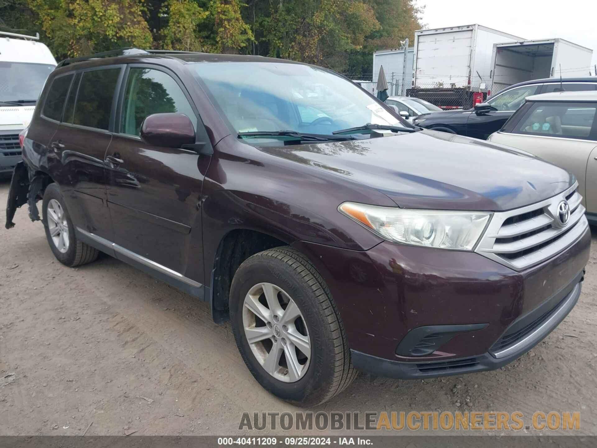 5TDBK3EH2DS191278 TOYOTA HIGHLANDER 2013