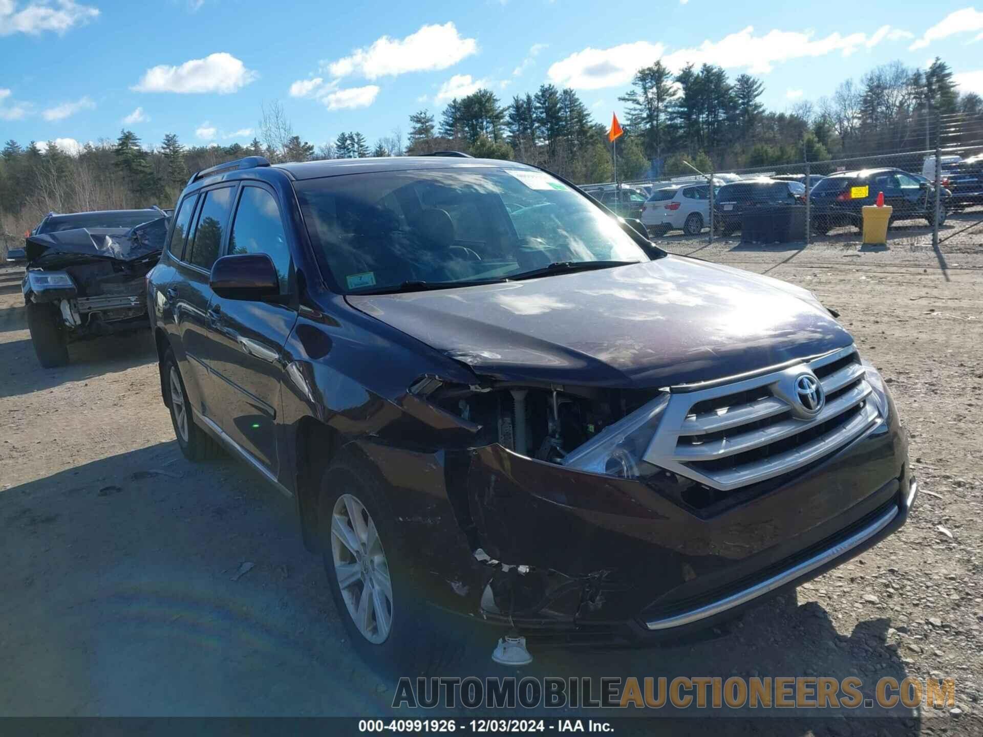 5TDBK3EH2DS253262 TOYOTA HIGHLANDER 2013