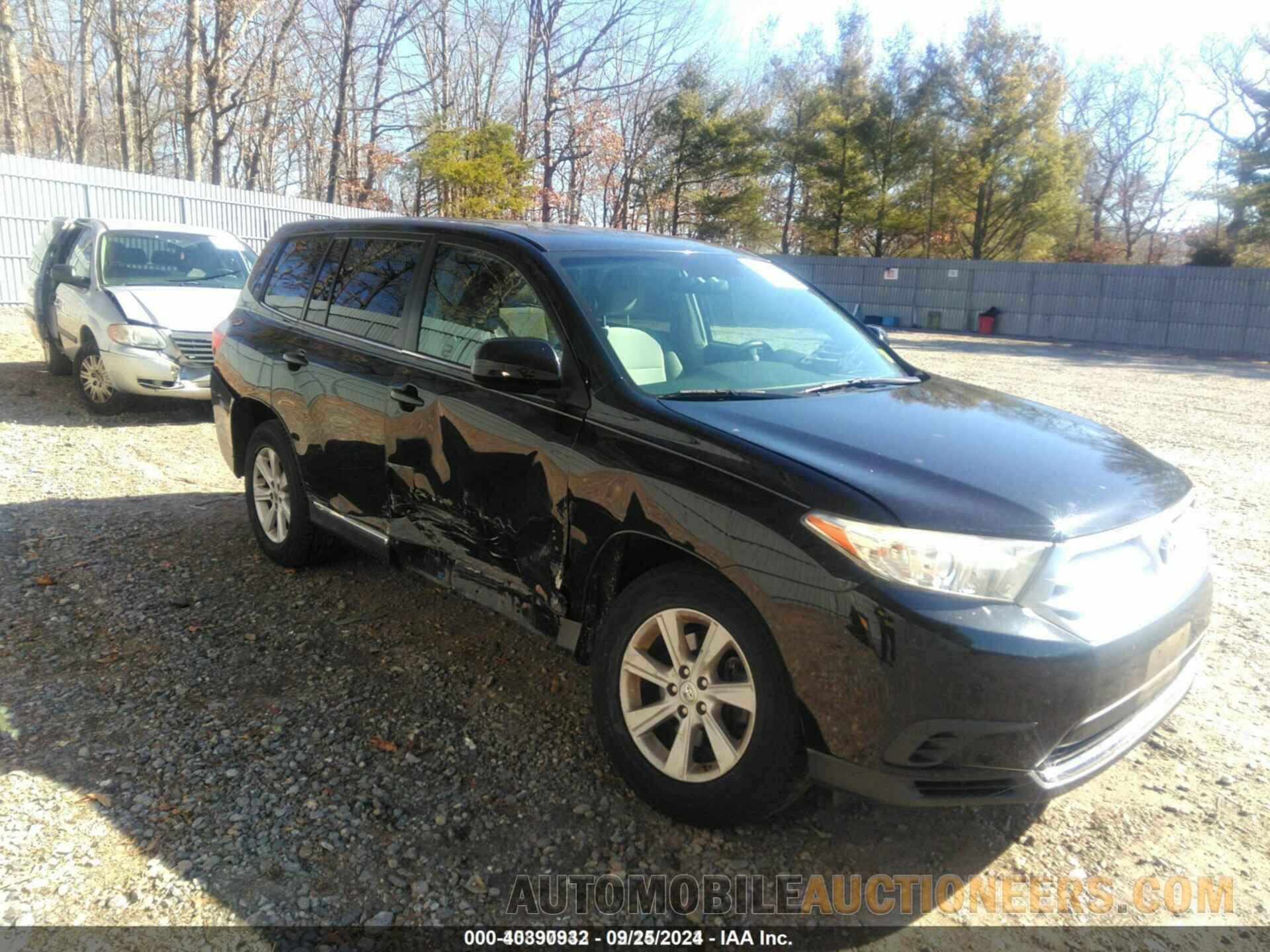 5TDBK3EH2DS259109 TOYOTA HIGHLANDER 2013