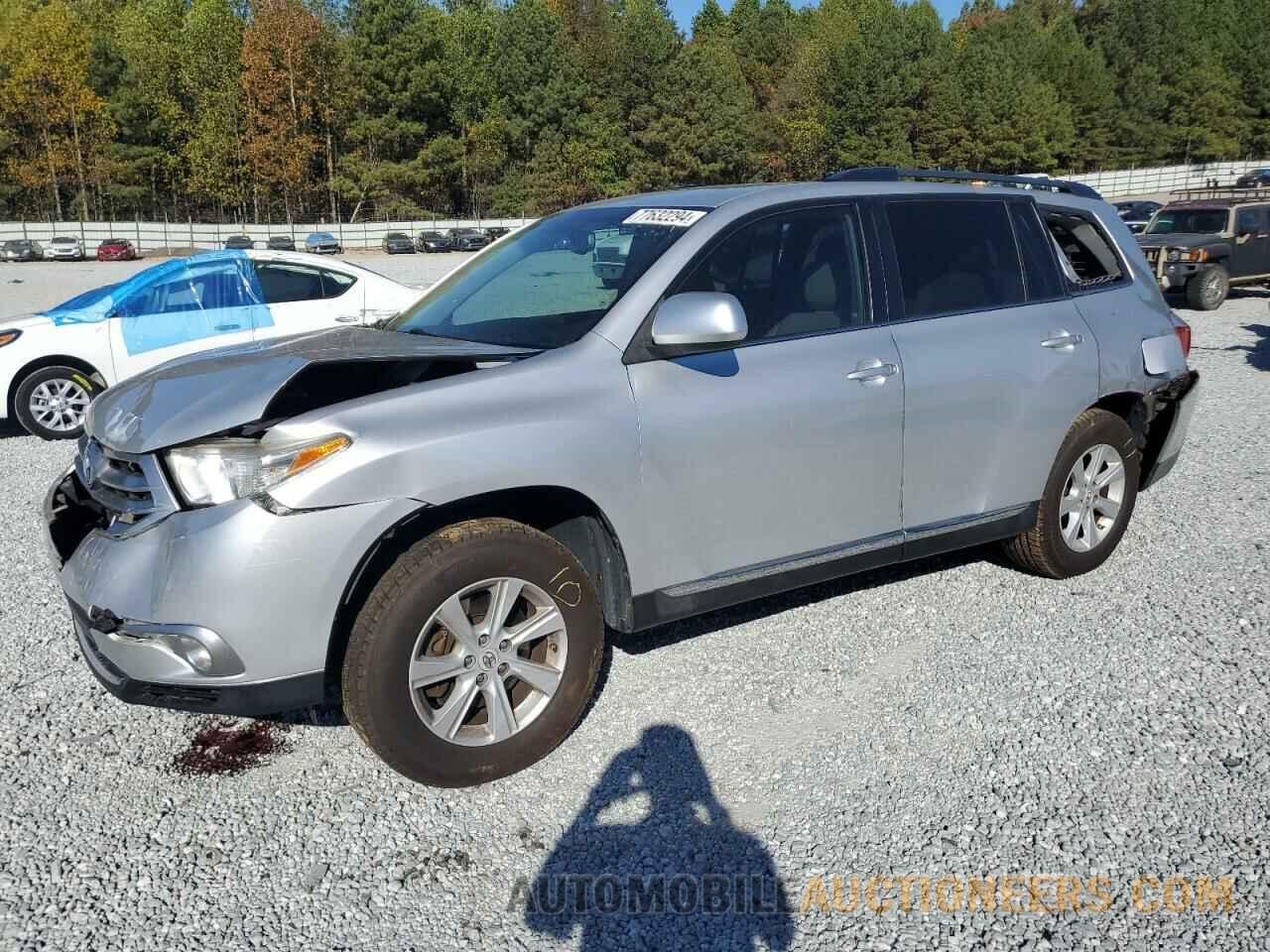 5TDBK3EH3CS124896 TOYOTA HIGHLANDER 2012