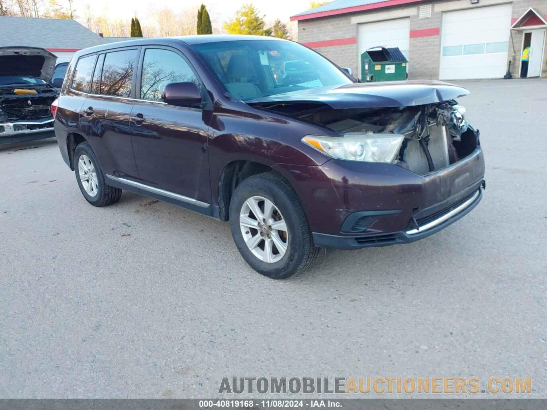 5TDBK3EH3DS197767 TOYOTA HIGHLANDER 2013