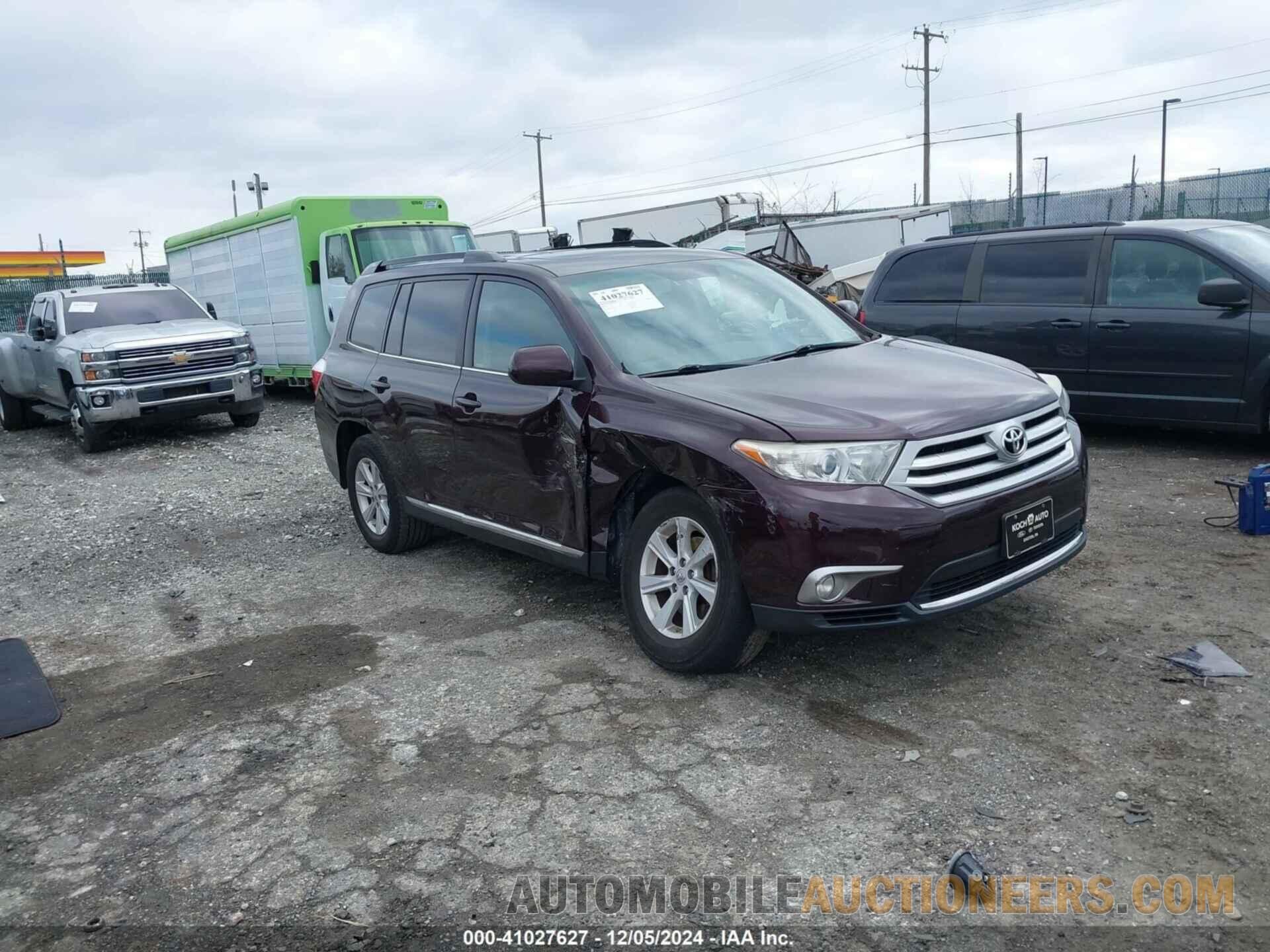 5TDBK3EH4CS102566 TOYOTA HIGHLANDER 2012