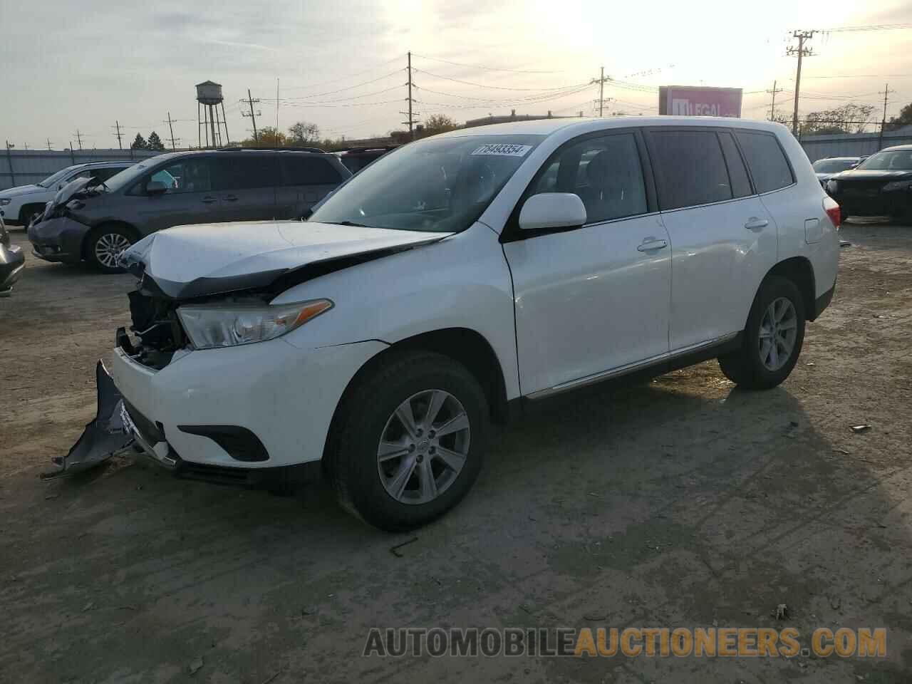 5TDBK3EH5CS149833 TOYOTA HIGHLANDER 2012