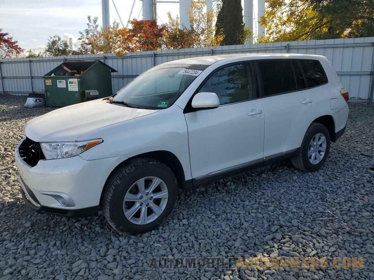 5TDBK3EH5DS250453 TOYOTA HIGHLANDER 2013