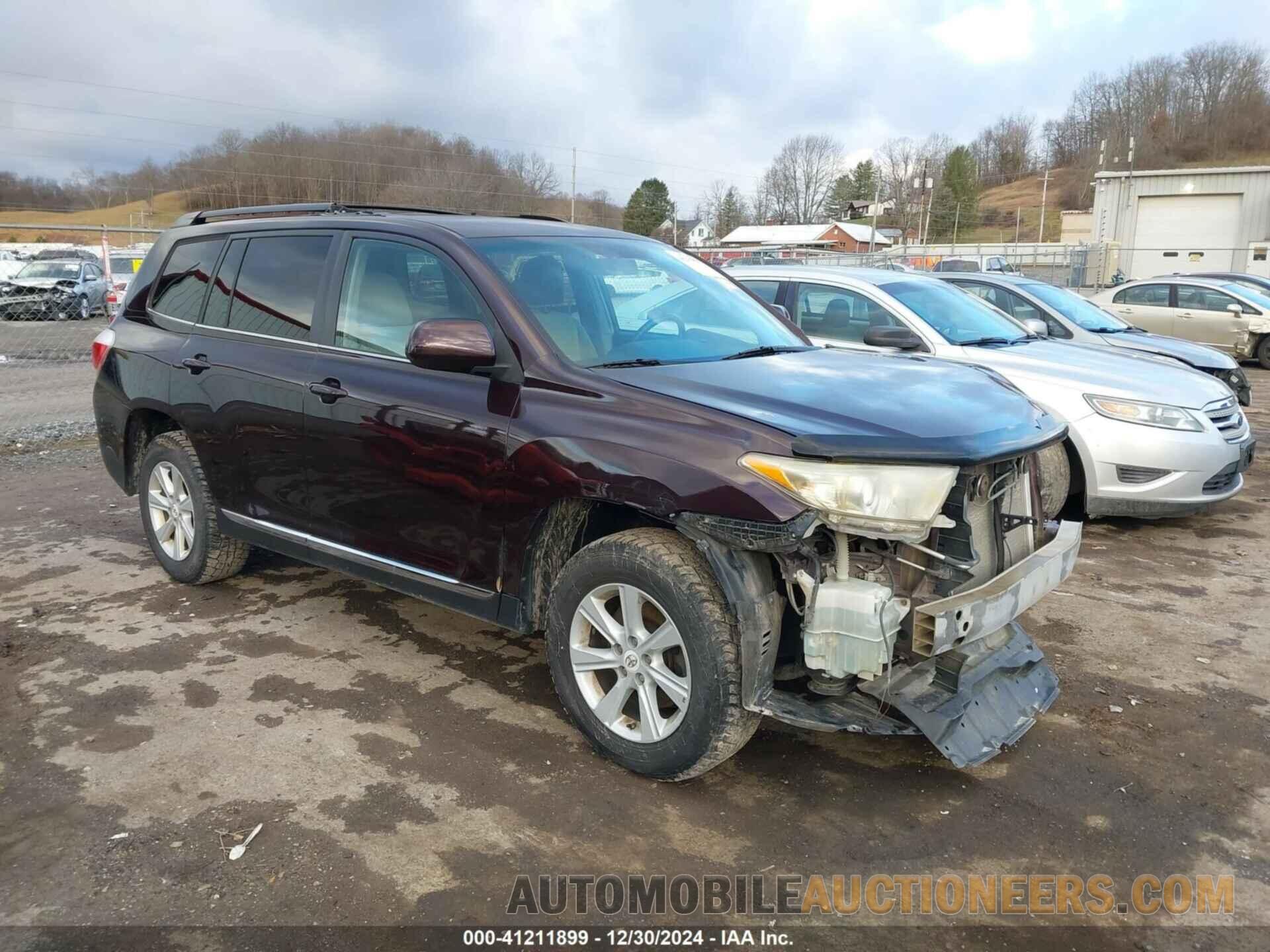 5TDBK3EH6CS163109 TOYOTA HIGHLANDER 2012