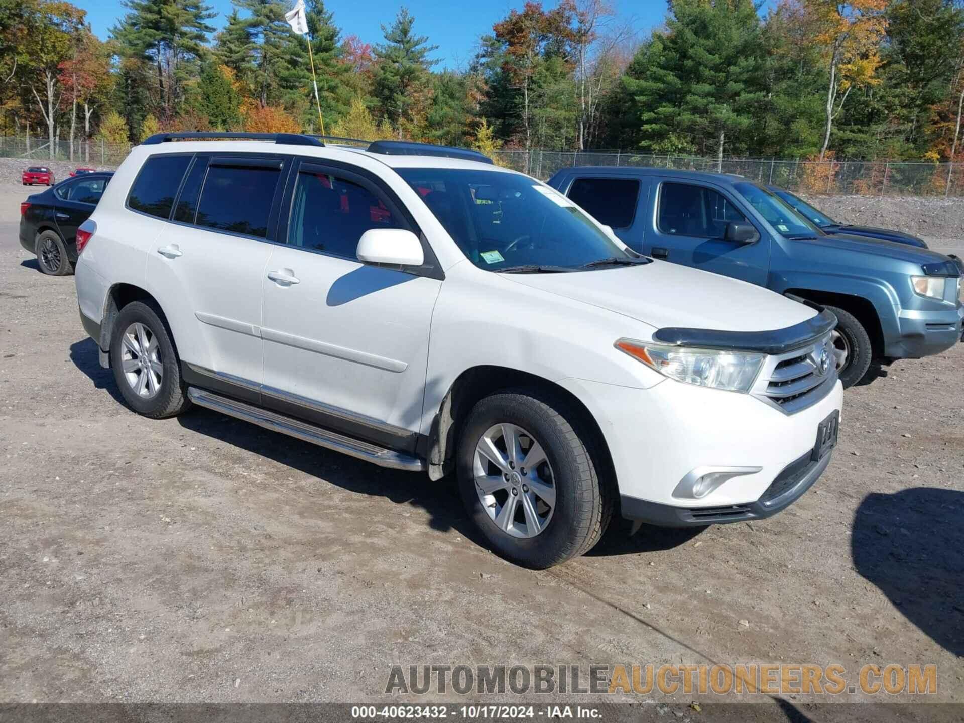 5TDBK3EH6CS169458 TOYOTA HIGHLANDER 2012