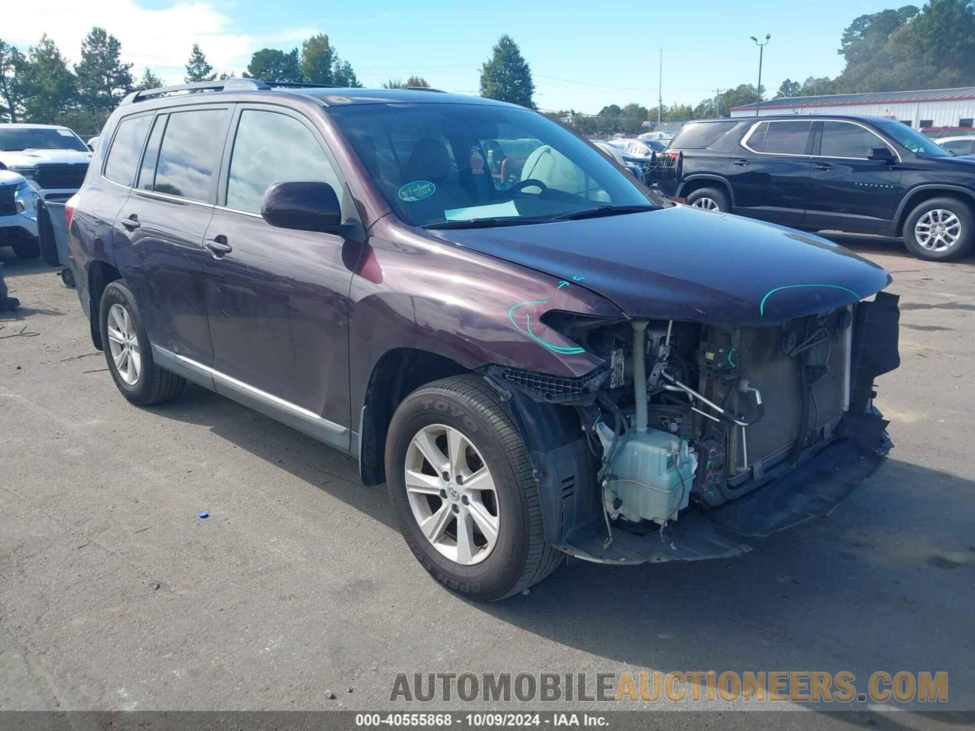 5TDBK3EH7DS269831 TOYOTA HIGHLANDER 2013