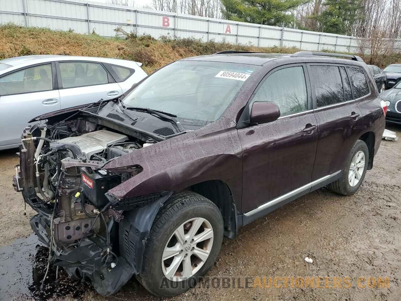 5TDBK3EH9CS170958 TOYOTA HIGHLANDER 2012