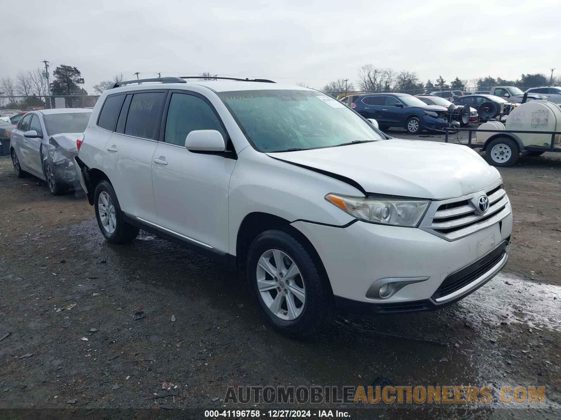 5TDBK3EHXCS169642 TOYOTA HIGHLANDER 2012