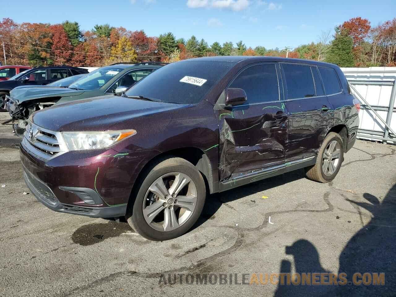 5TDBK3EHXDS278653 TOYOTA HIGHLANDER 2013