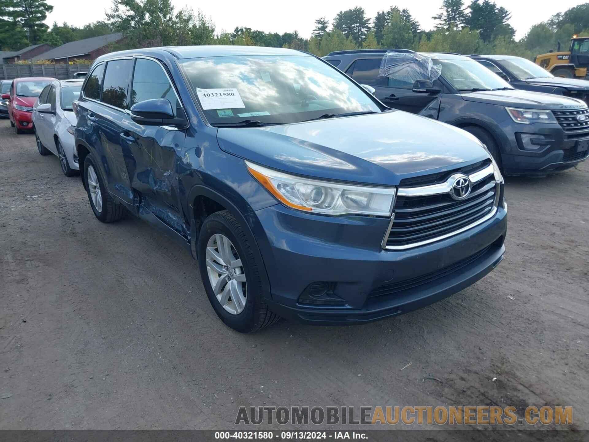 5TDBKRFH0FS088980 TOYOTA HIGHLANDER 2015