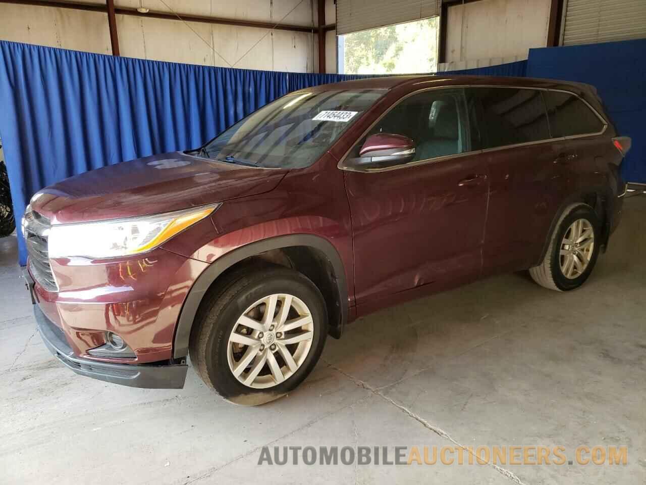 5TDBKRFH0FS098537 TOYOTA HIGHLANDER 2015