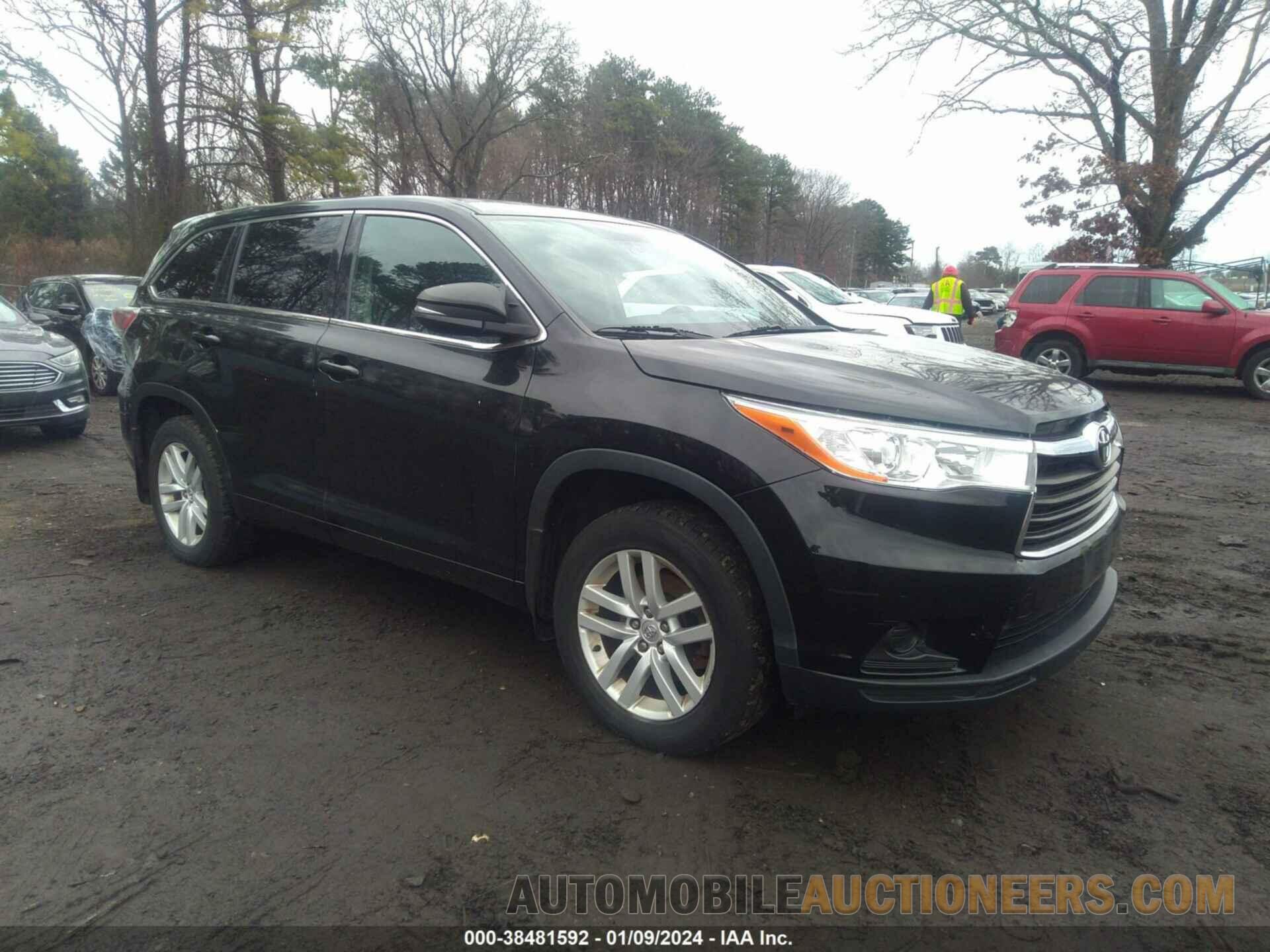 5TDBKRFH0FS107625 TOYOTA HIGHLANDER 2015