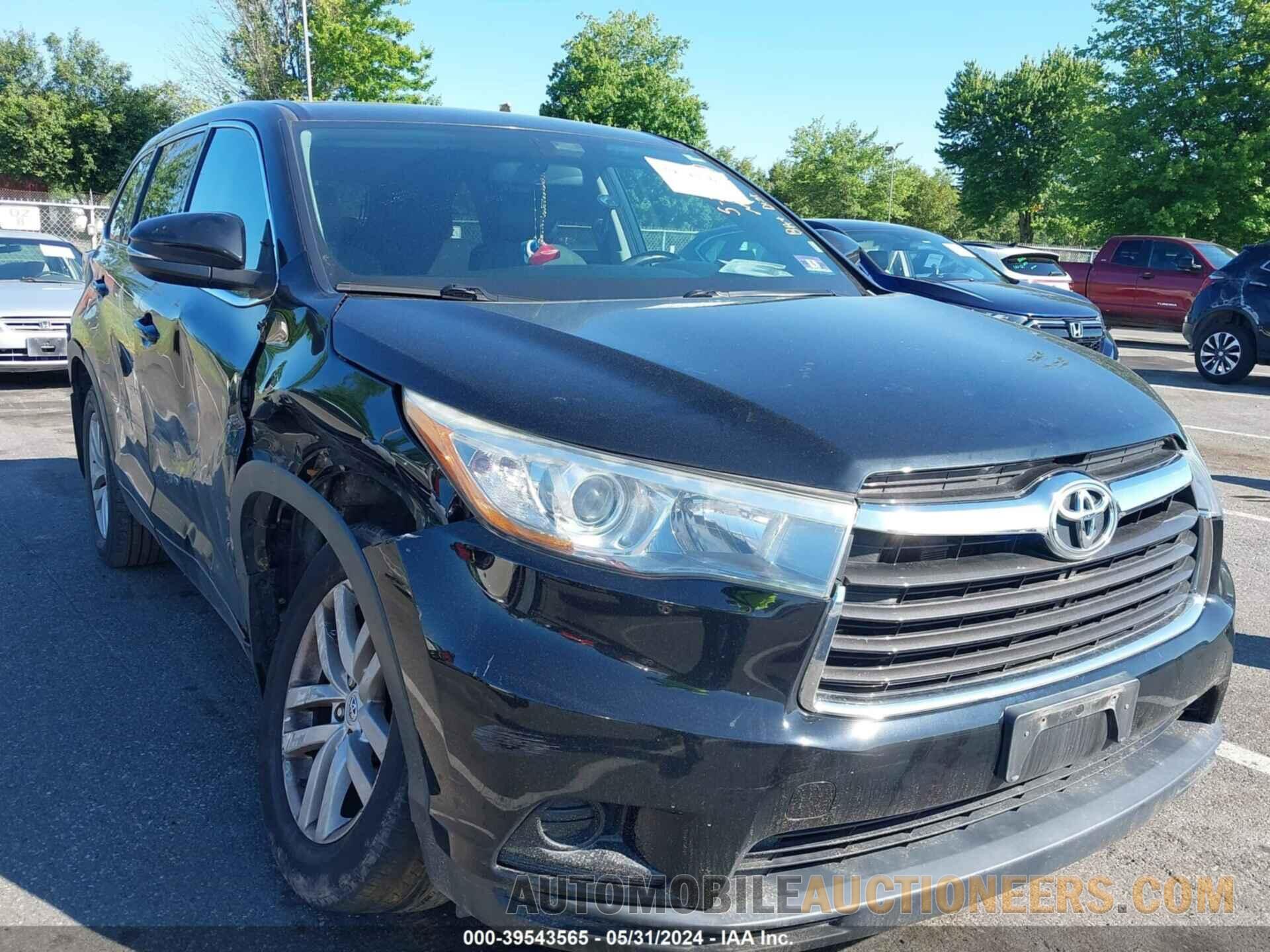 5TDBKRFH0FS140690 TOYOTA HIGHLANDER 2015