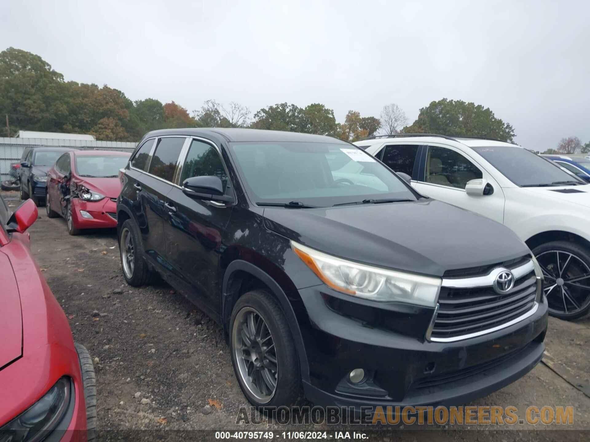 5TDBKRFH0FS161104 TOYOTA HIGHLANDER 2015