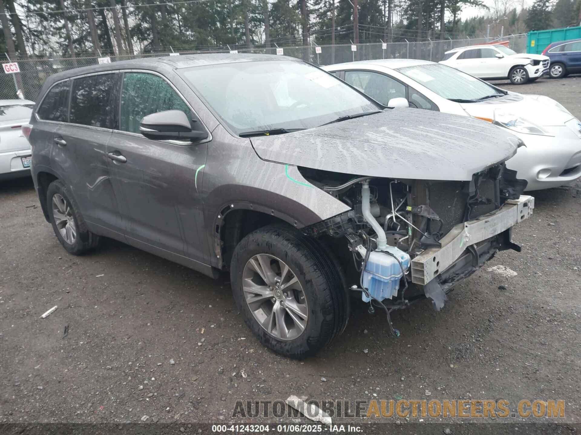 5TDBKRFH0FS201181 TOYOTA HIGHLANDER 2015