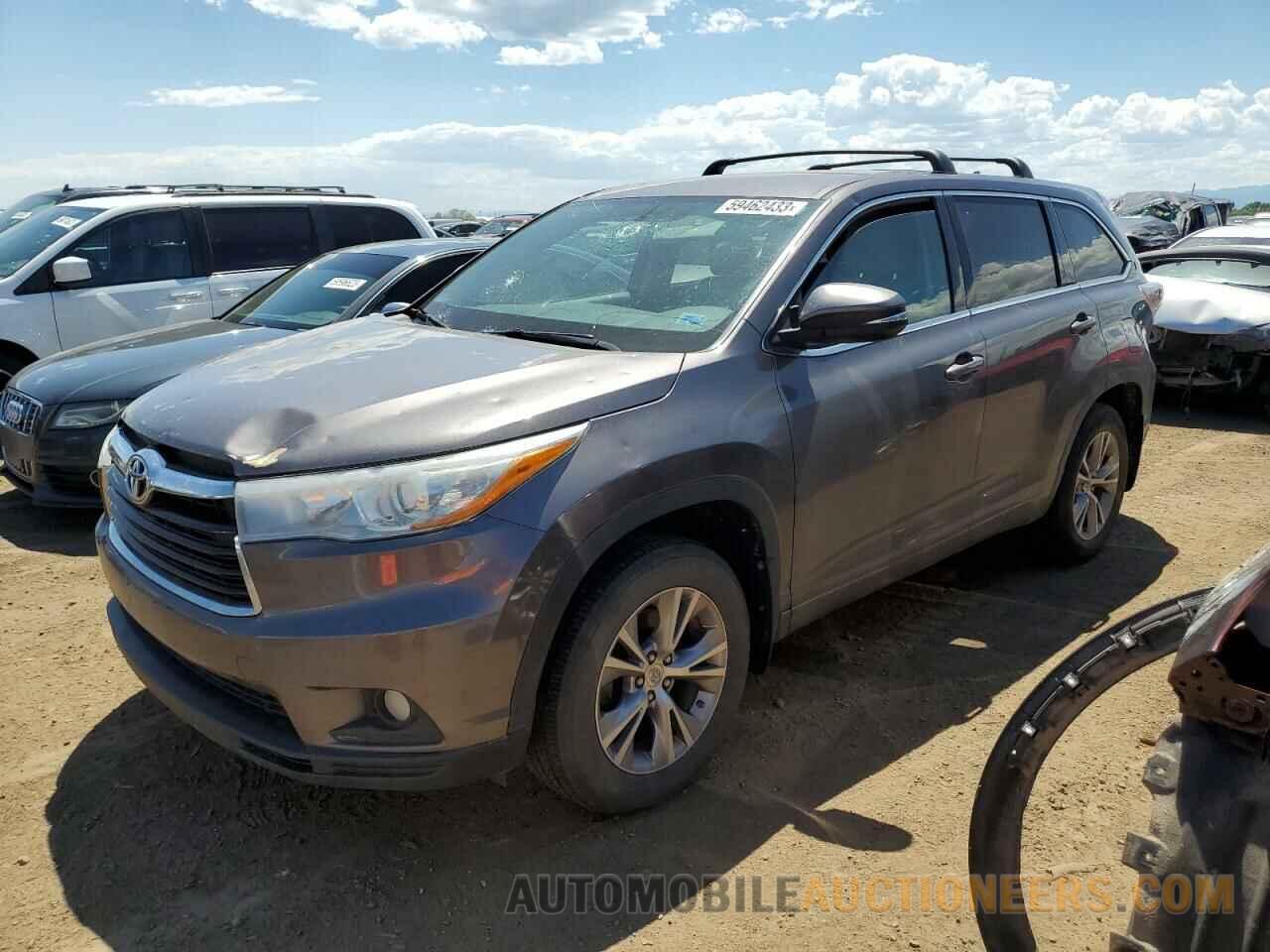 5TDBKRFH0FS203531 TOYOTA HIGHLANDER 2015