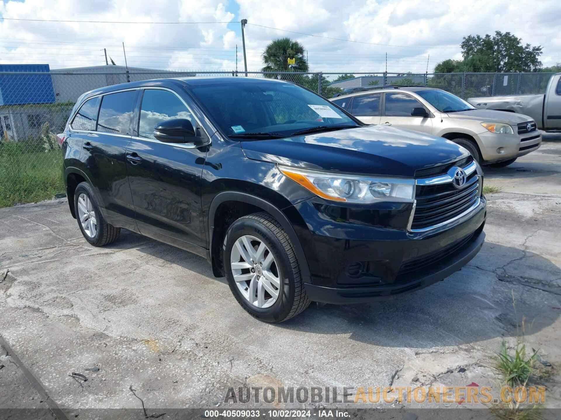 5TDBKRFH0FS204825 TOYOTA HIGHLANDER 2015