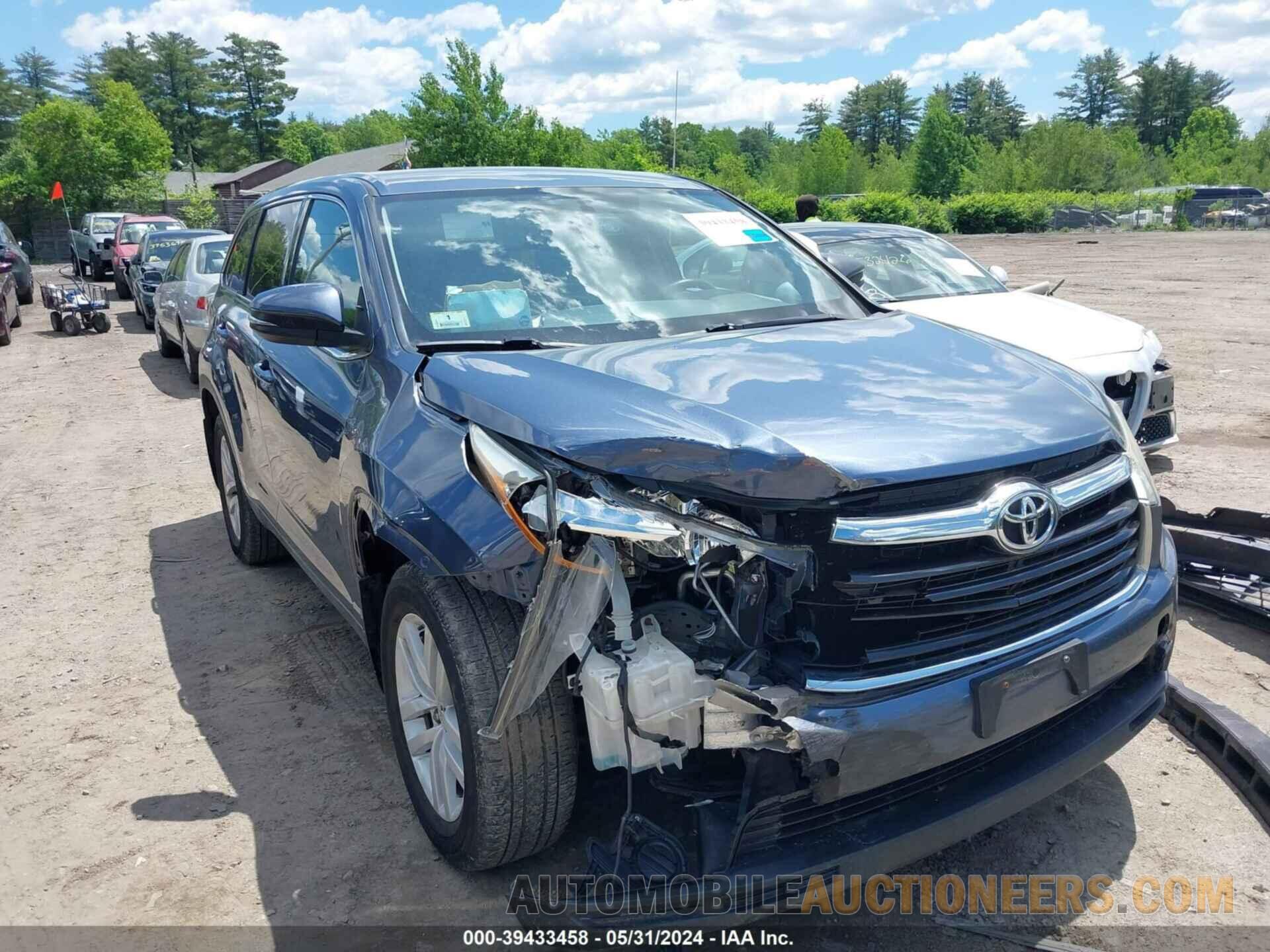 5TDBKRFH0GS240581 TOYOTA HIGHLANDER 2016