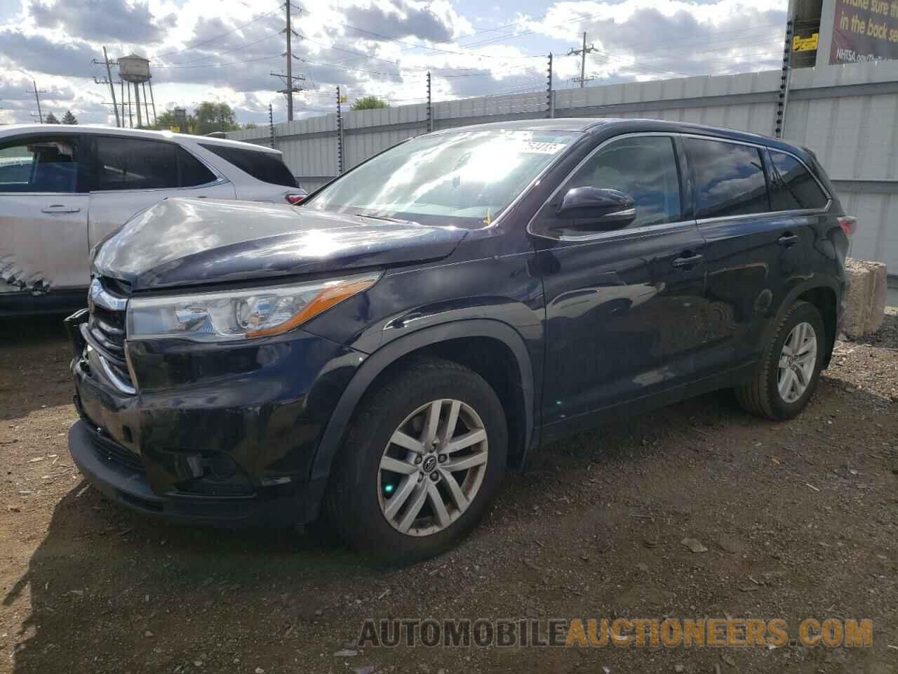 5TDBKRFH0GS308622 TOYOTA HIGHLANDER 2016