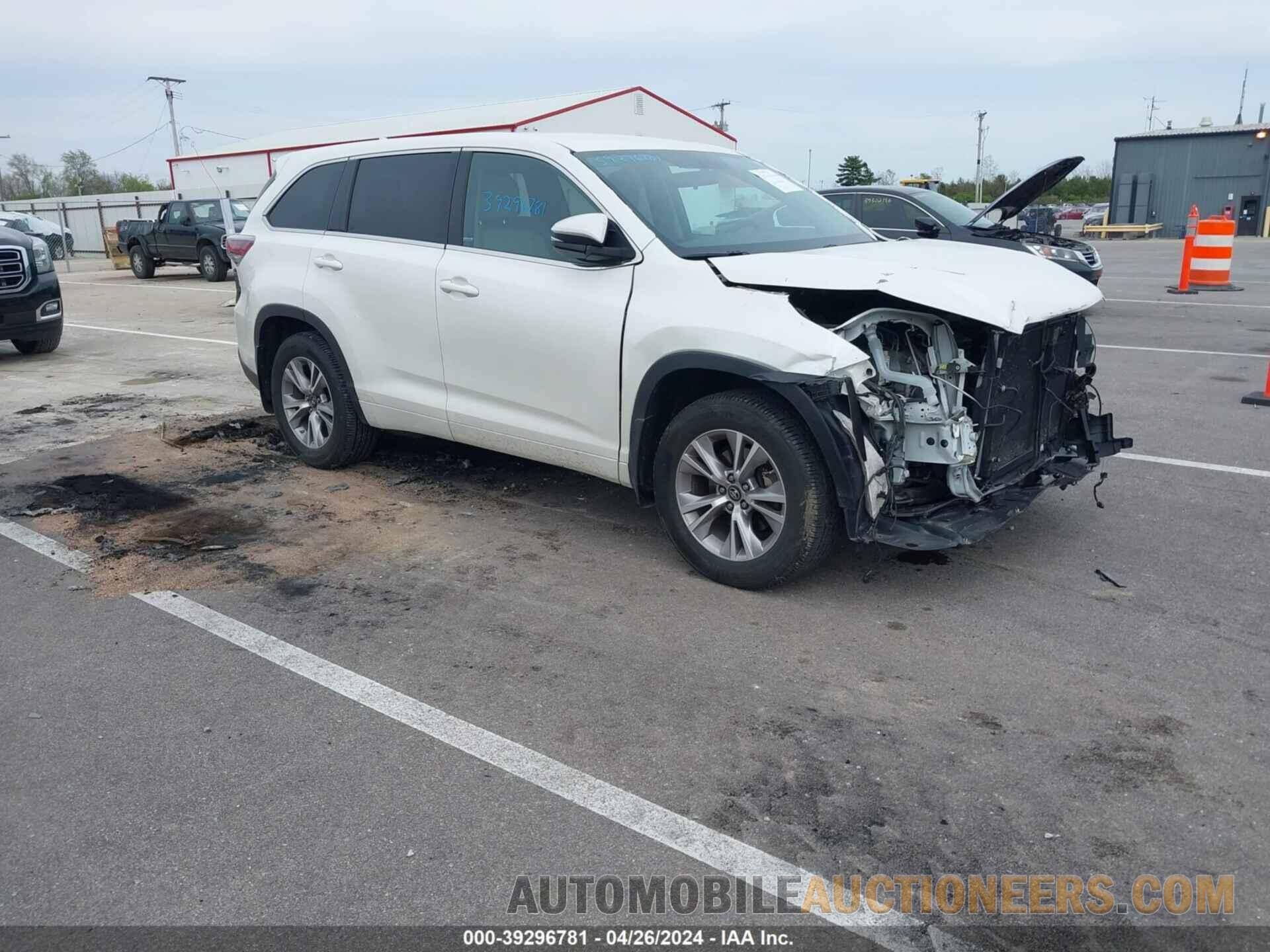 5TDBKRFH0GS343001 TOYOTA HIGHLANDER 2016