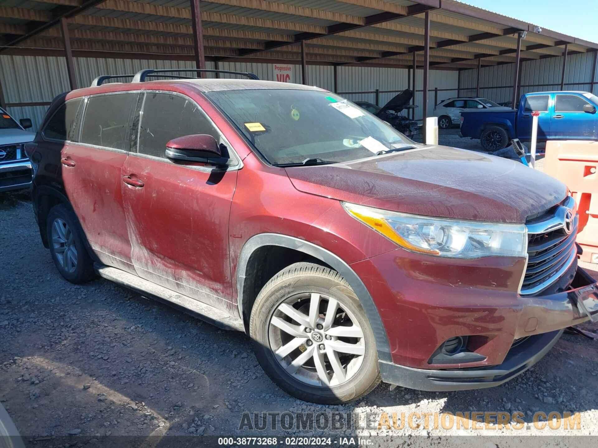 5TDBKRFH0GS346366 TOYOTA HIGHLANDER 2016