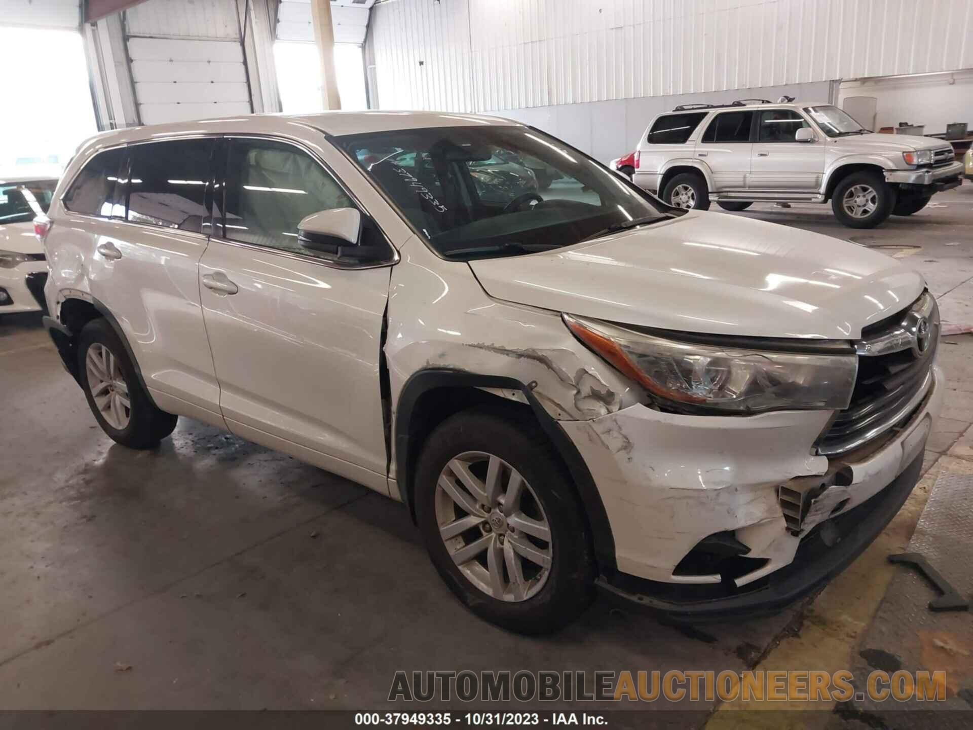 5TDBKRFH1FS094836 TOYOTA HIGHLANDER 2015