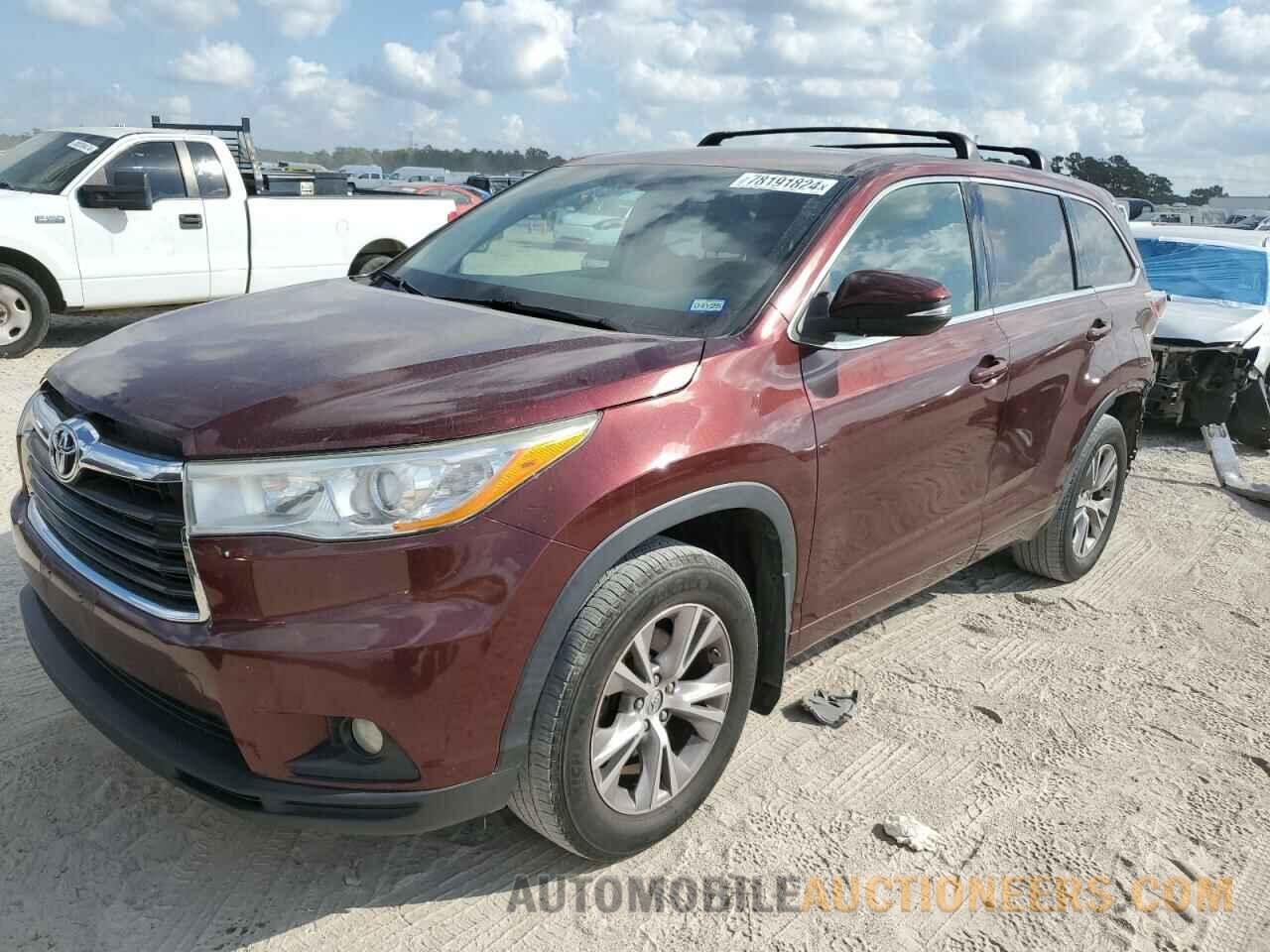 5TDBKRFH1FS101333 TOYOTA HIGHLANDER 2015