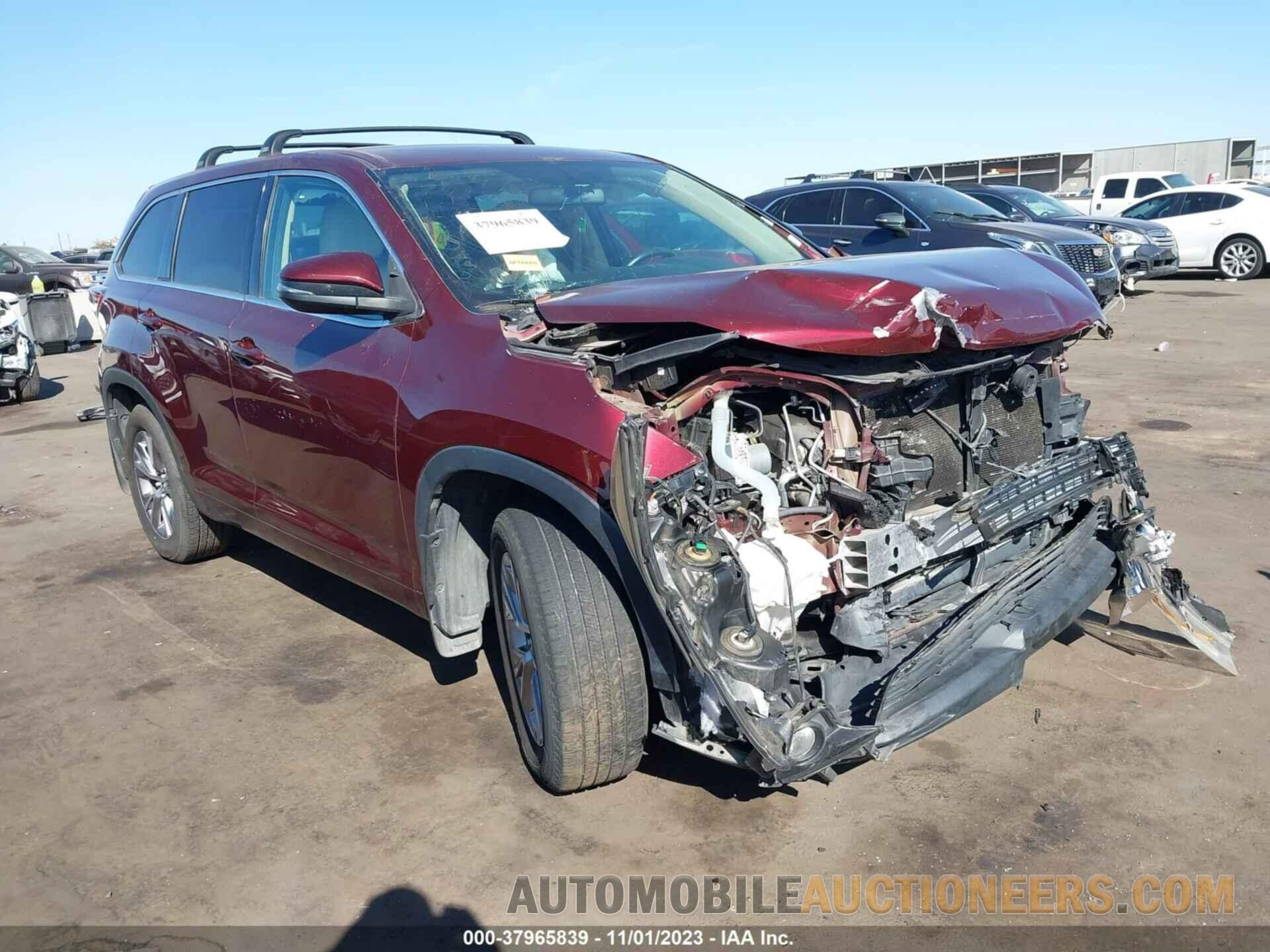 5TDBKRFH1FS188182 TOYOTA HIGHLANDER 2015