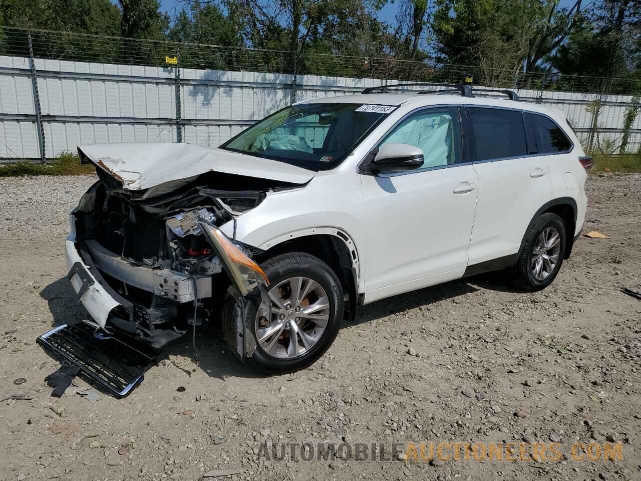 5TDBKRFH1FS202095 TOYOTA HIGHLANDER 2015